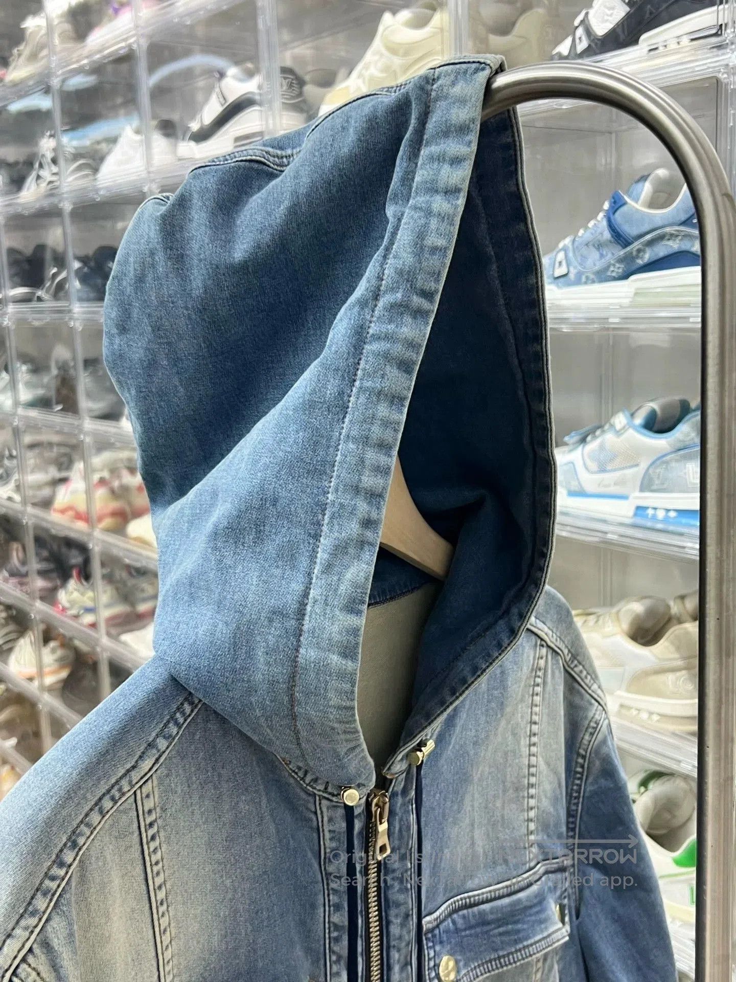 Balmain Balmain Blue Denim Hooded Jacket XL. Size US XL / EU 56 / 4 - 6 Thumbnail
