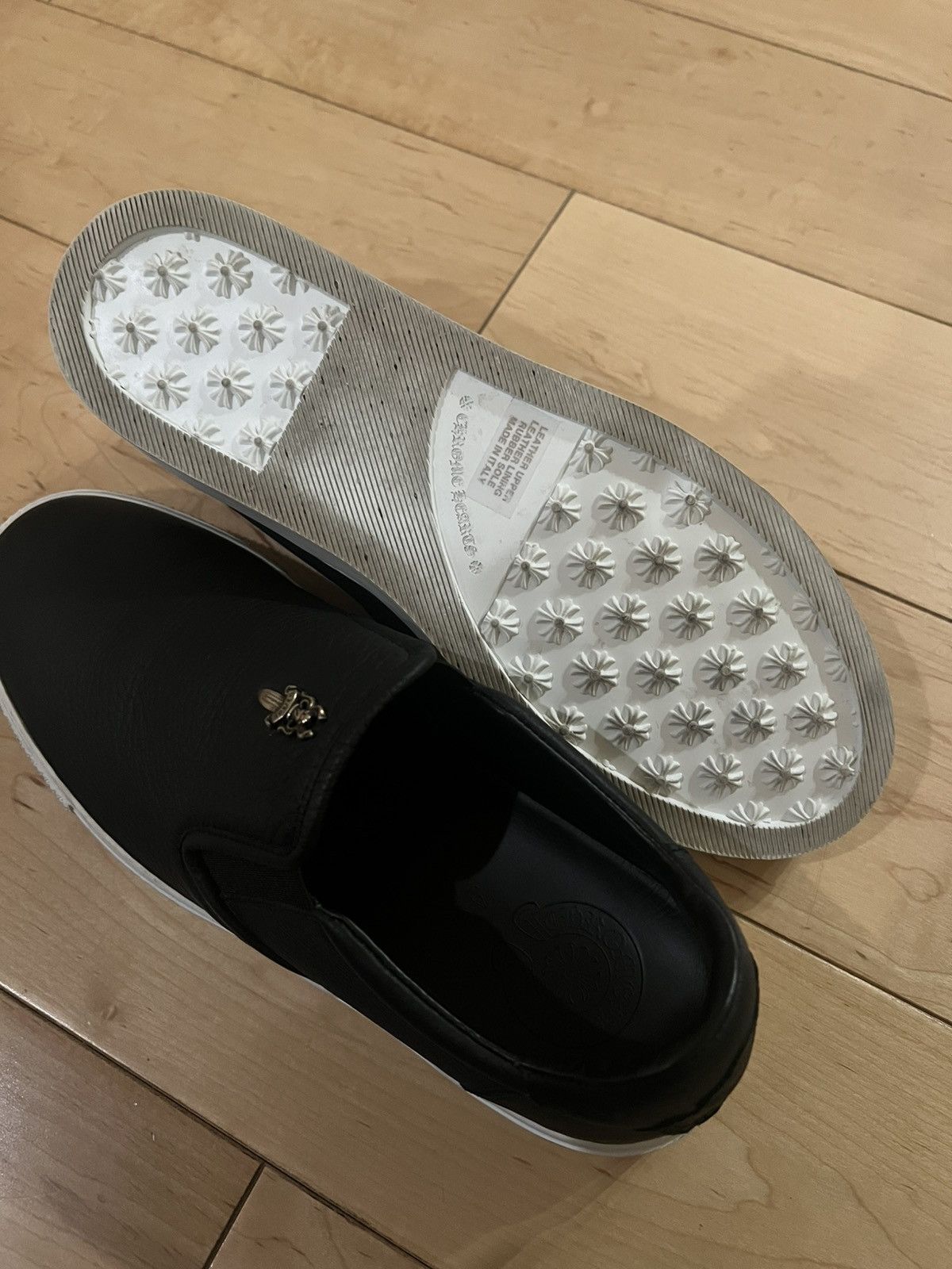 Chrome Hearts Chrome hearts dagger leather slip on shoes Size US 8 / EU 41 - 11 Thumbnail