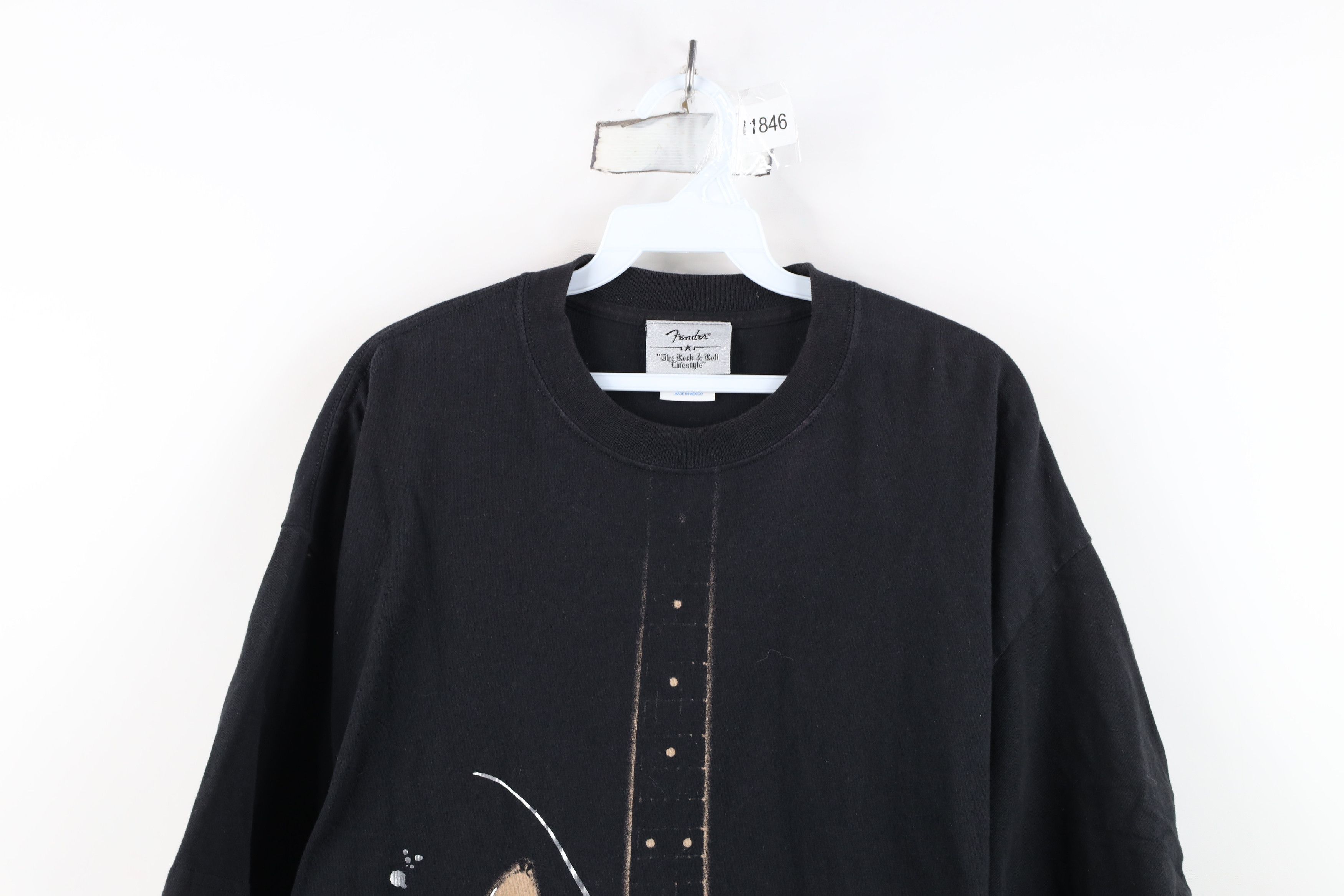 Fender Vintage Fender Guitars Spell Musician Guitar T-Shirt Black Size US XL / EU 56 / 4 - 2 Thumbnail