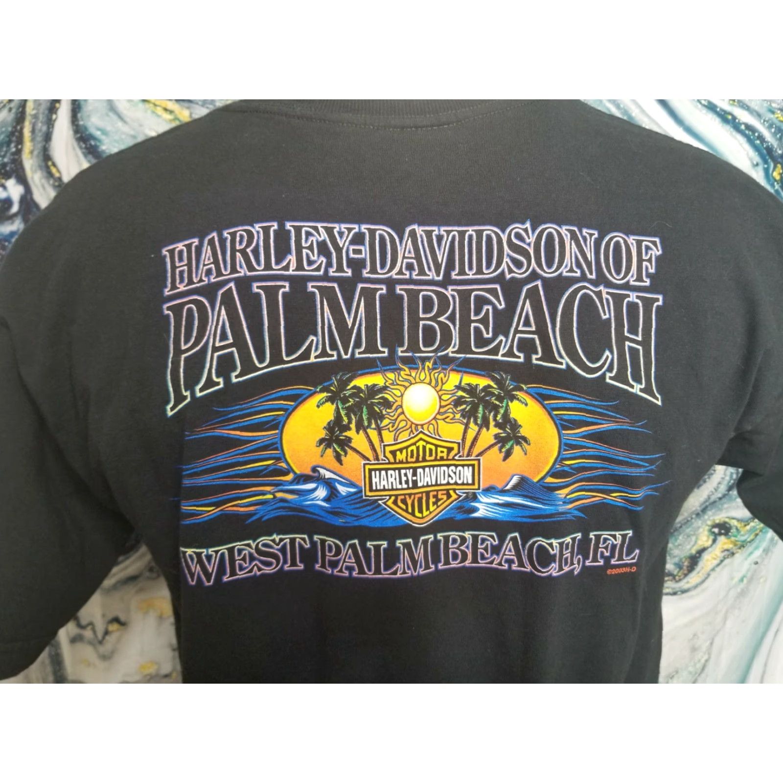Harley Davidson VINTAGE Harley-Davidson T-Shirt American Eagle Black Mens L Patriotic Double-Sided Limited Edition Size US L / EU 52-54 / 3 - 3 Thumbnail