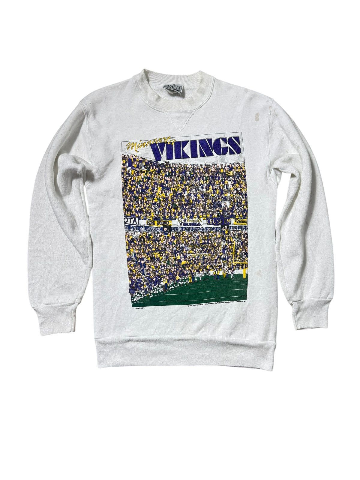 Signal Sport Vintage 1991 minnesota vikings sweatshirt Size US M / EU 48-50 / 2 - 2 Thumbnail