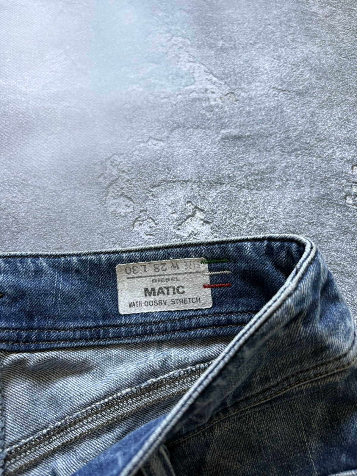 Diesel Vintage Diesel Matic Washed Faded Distressed Y2K Jeans Size 28" / US 6 / IT 42 - 8 Thumbnail