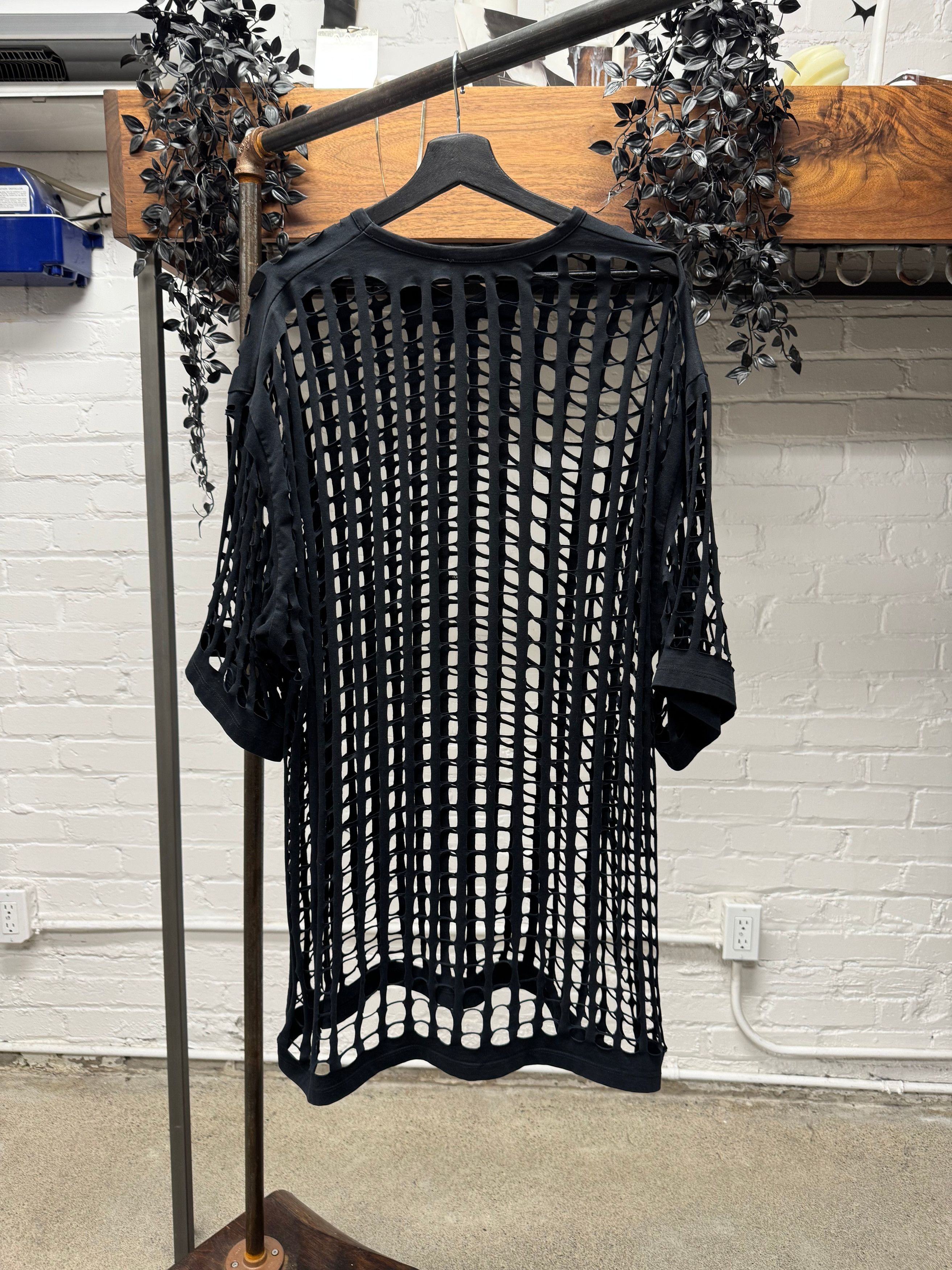 Raf Simons SS2006 Raf Simons ‘Icarus Surgit’ Black Laser Cut T-Shirt Size US M / EU 48-50 / 2 - 5 Thumbnail