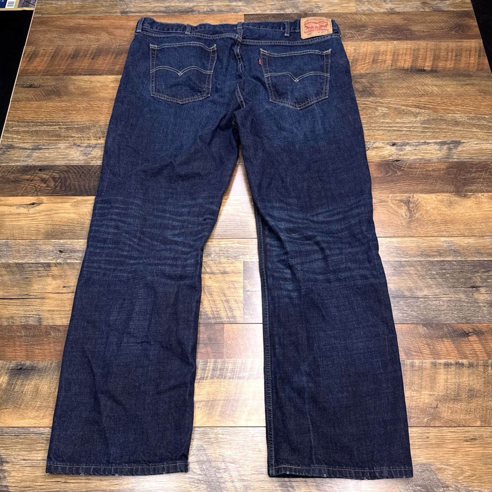 Levi's Levi's 559 Relaxed Straight Jeans Men 44x32 Blue Denim Medium Wash 5-Pocket Stretch Distressed No N/A? Size US 44 / EU 60 - 3 Thumbnail