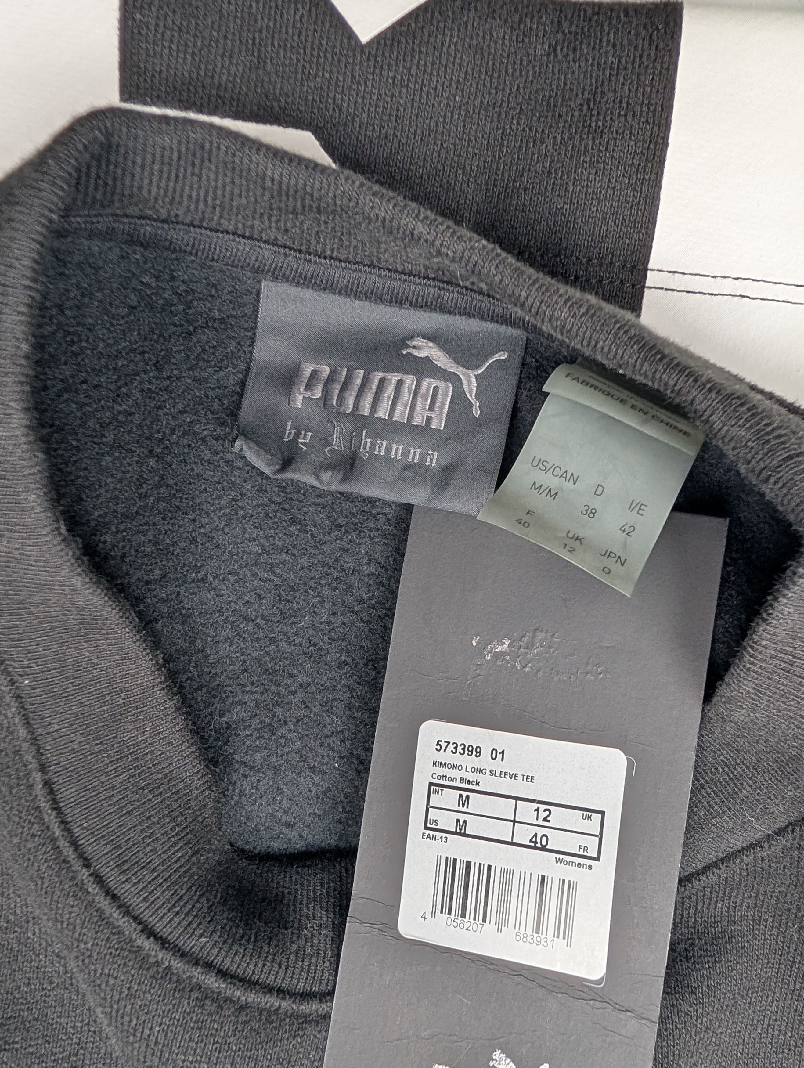 Fenty Fenty Black Puma x Fenty Cropped Sweatshirt Size M / US 6-8 / IT 42-44 - 6 Thumbnail