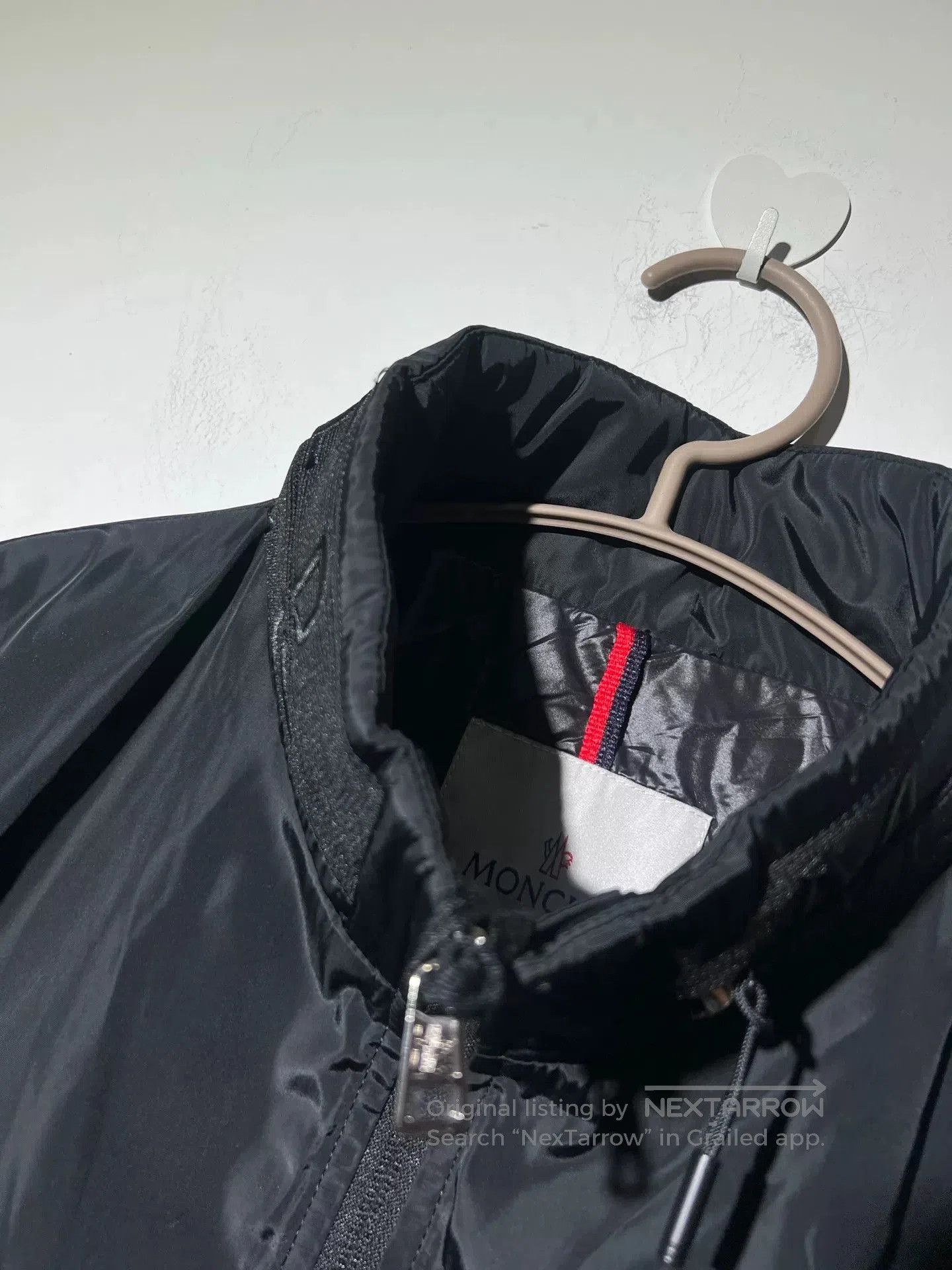 Moncler Moncler Men's Black Jacket with Hidden Hood. Size US L / EU 52-54 / 3 - 6 Thumbnail