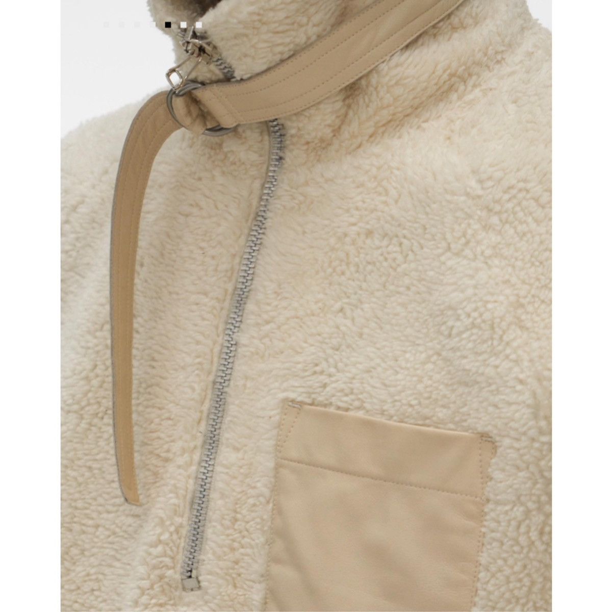 Helmut Lang HELMUT LANG SHAGGY FLEECE/LEATHER PULLOVER Size US XL / EU 56 / 4 - 3 Thumbnail