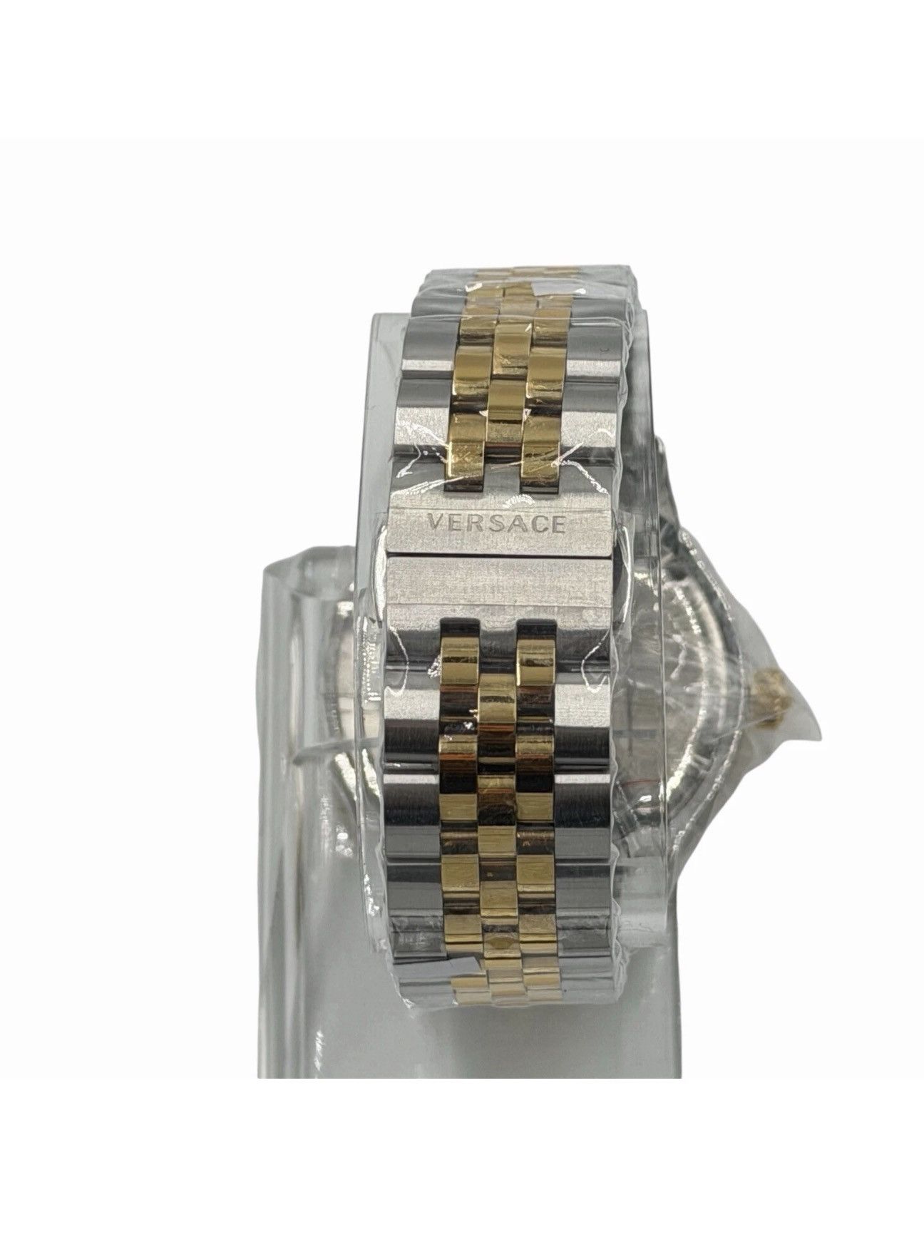 Versace Women's Versace One Size Gold & Silver Green Dial Watch Size ONE SIZE - 8 Thumbnail