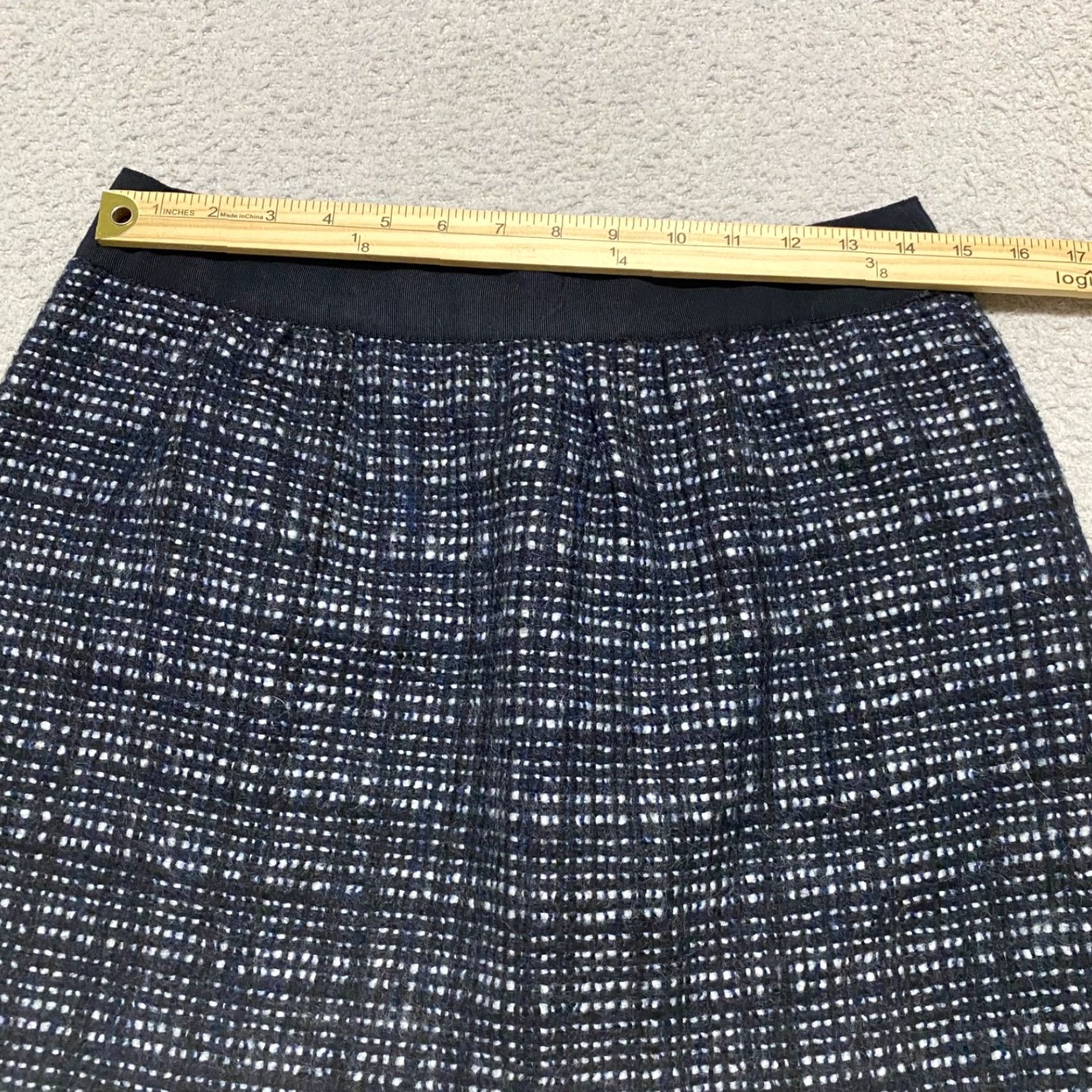 J.Crew J. Crew Skirt sz 6 Multicolor Plaid Tweed Wool Blend Mini Pockets Lined Womens Size 28" / US 6 / IT 42 - 7 Thumbnail