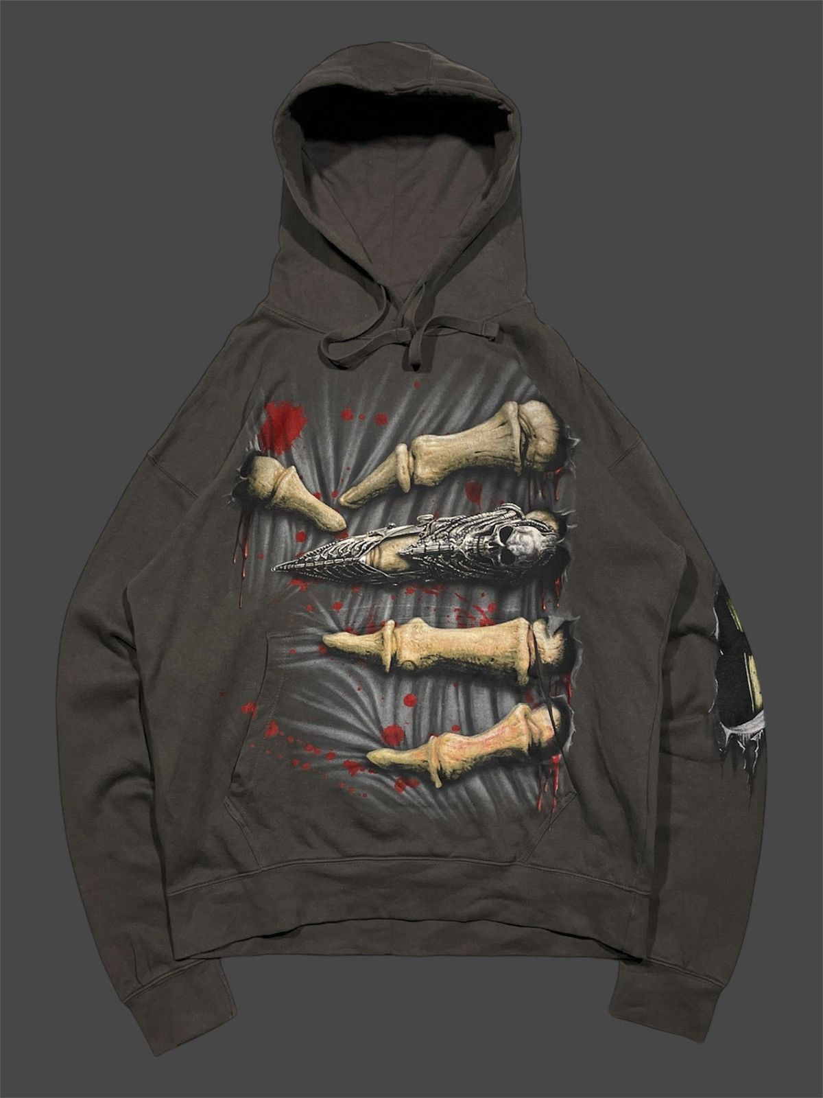 Vintage Vintage Spiral Direct Skull Print LGB Style Hoodie Size US XL / EU 56 / 4 - 1 Thumbnail