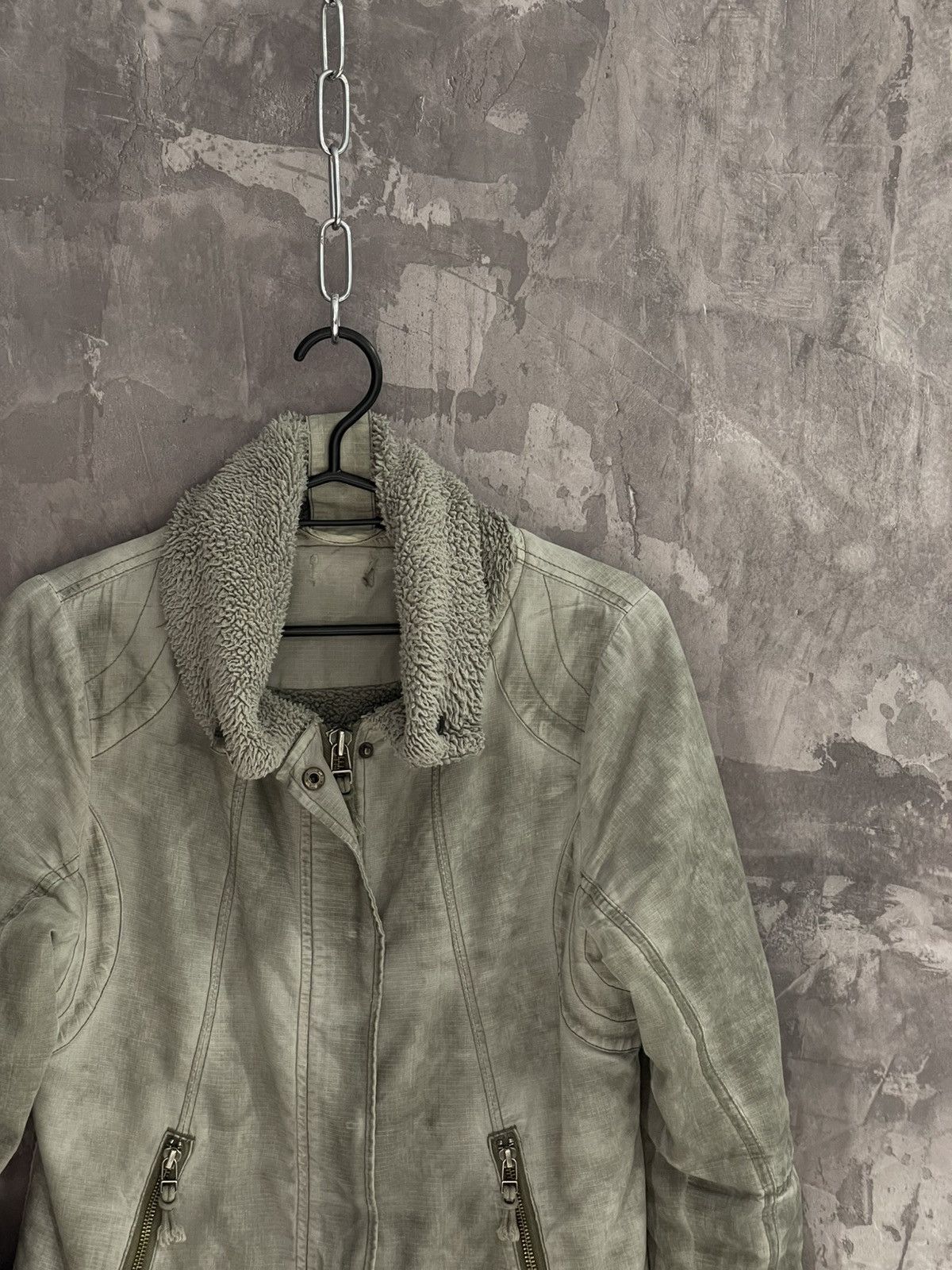 If Six Was Nine × Japanese Brand × Le Grande Bleu (L.G.B.) Vintage Diesel Style Y2K Factory Faded Grunge Jacket Size M / US 6-8 / IT 42-44 - 4 Thumbnail
