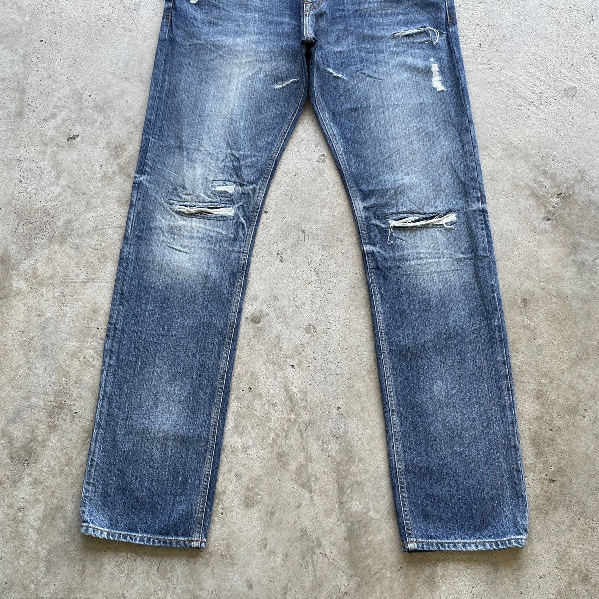 Guess Vintage Guess Faded Jeans Distressed Denim Pants W37x34 Size US 37 - 5 Thumbnail
