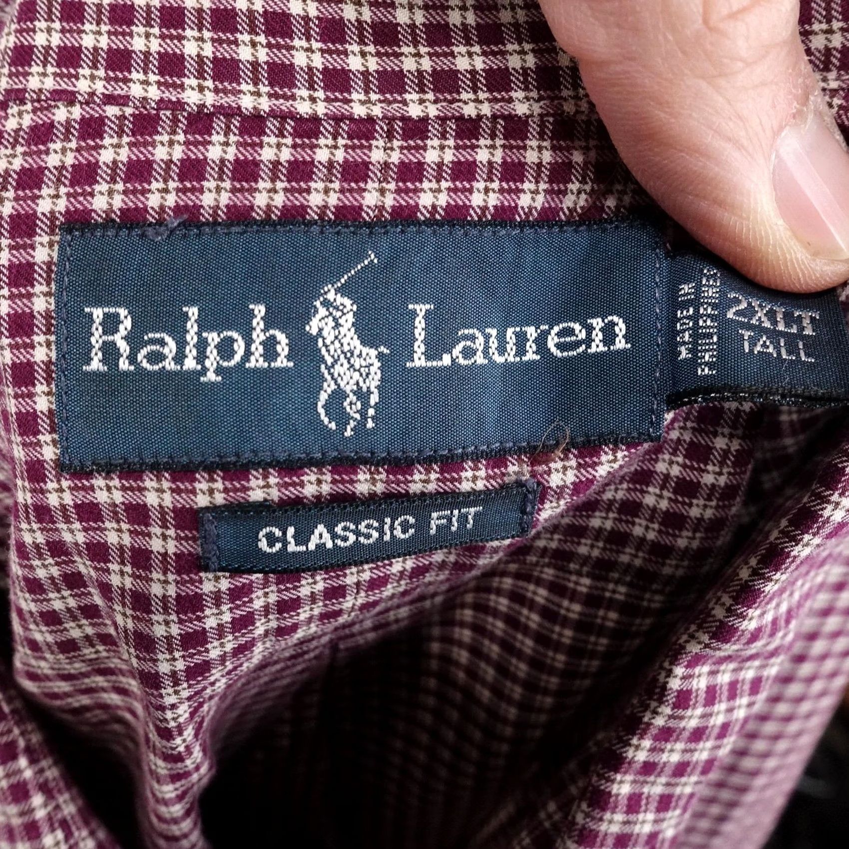 Ralph Lauren Ralph Lauren Classic Fit Shirt Mens 2XLT Check Long Sleeve Button-Up Size US XXL / EU 58 / 5 - 5 Thumbnail
