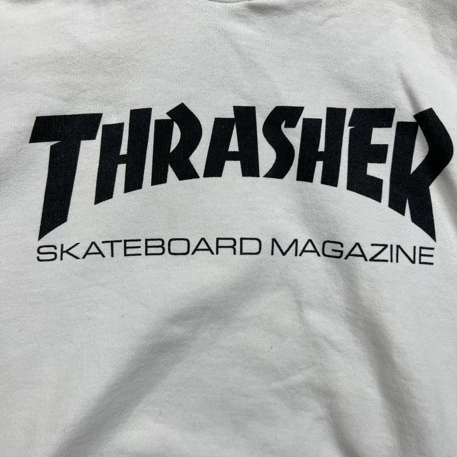 Thrasher × Vintage Thrasher Magazine Hoodie Logo Skateboard Pullover Sweatshirt Size US M / EU 48-50 / 2 - 2 Thumbnail