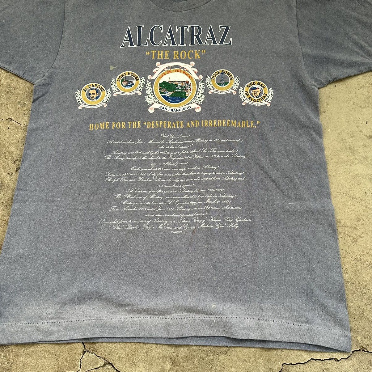 Vintage Vtg 90s ALCATRAZ The Rock Movie Tee Shirt Size US L / EU 52-54 / 3 - 4 Thumbnail