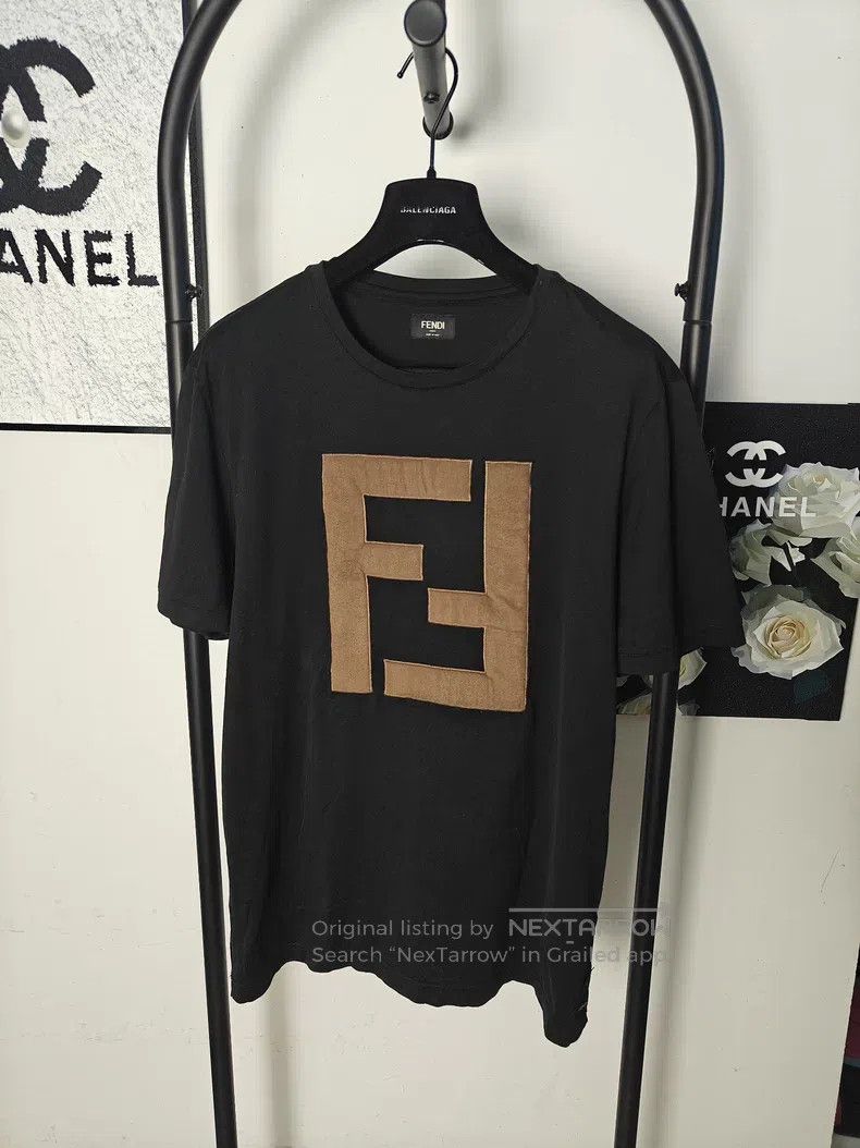 Fendi Fendi Double F Logo Short Sleeve Shirt Size US XL / EU 56 / 4 - 1 Thumbnail