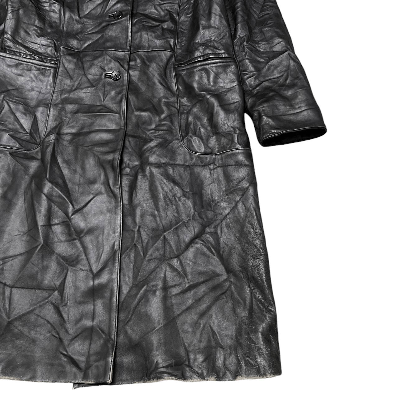 Leather Vintage Bel Gusto Leather Jacket Long Coat Size US S / EU 44-46 / 1 - 4 Thumbnail