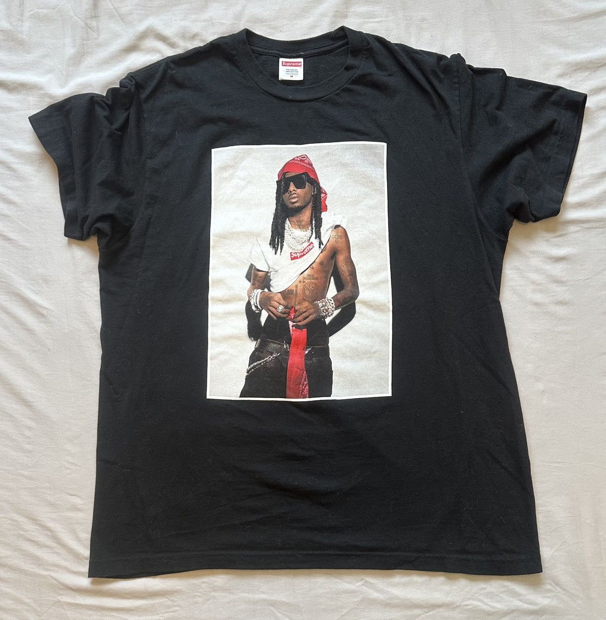 Supreme supreme playboi carti photo tee Size US M / EU 48-50 / 2 - 1 Thumbnail