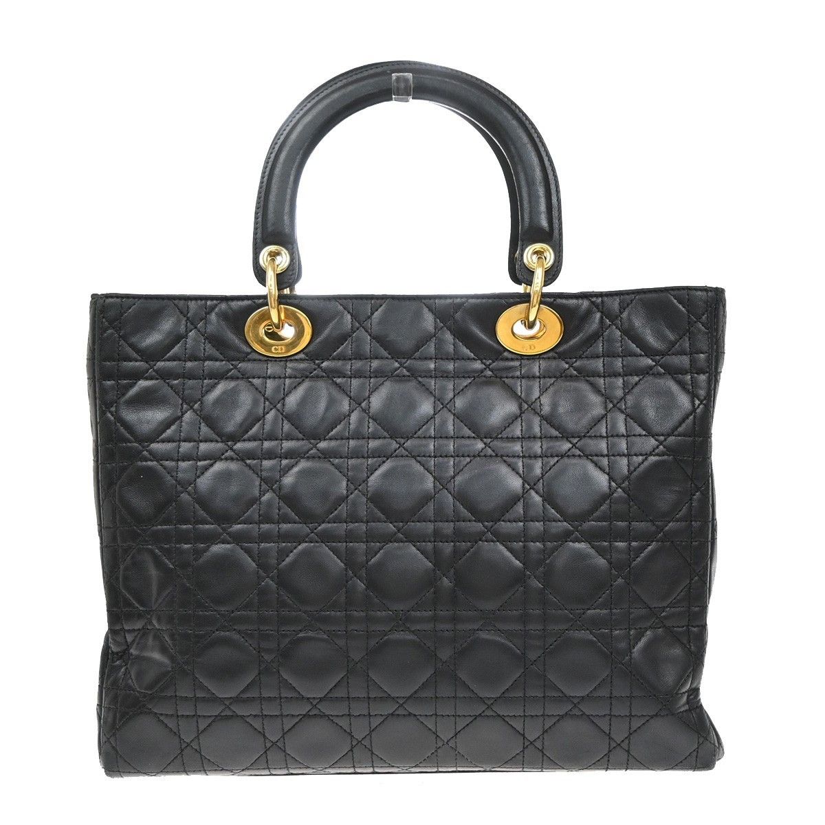 Dior Christian Dior Vintage Lady Dior Bag Cannage Quilt Lambskin Size ONE SIZE - 1 Thumbnail