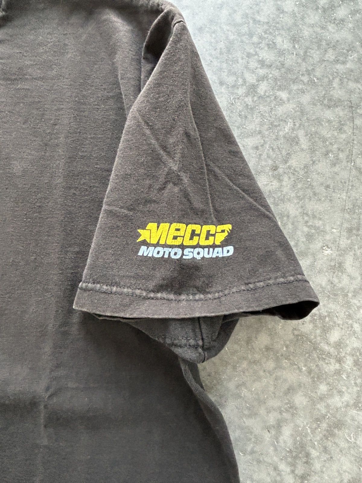 Mecca Vintage 90s Mecca Moto Squad Graphic Tee Size US XL / EU 56 / 4 - 4 Thumbnail