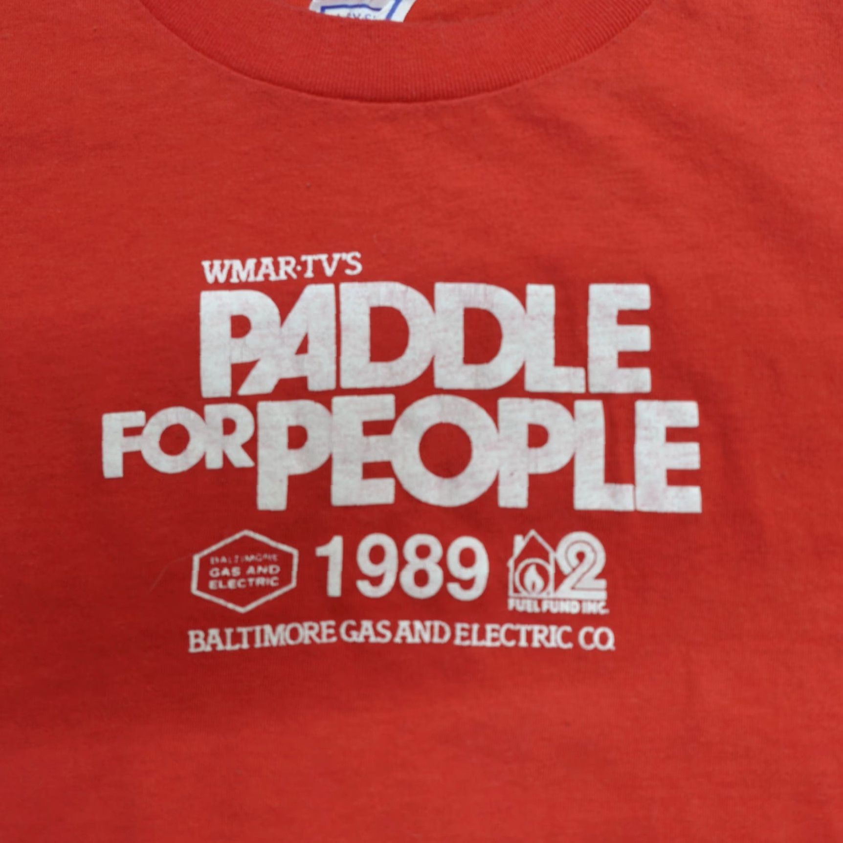 Vintage VINTAGE American Vintage Shirt XS Red USA Made 1989 Baltimore Gas Electric Graphic Print Men Size US XS / EU 42 / 0 - 2 Thumbnail