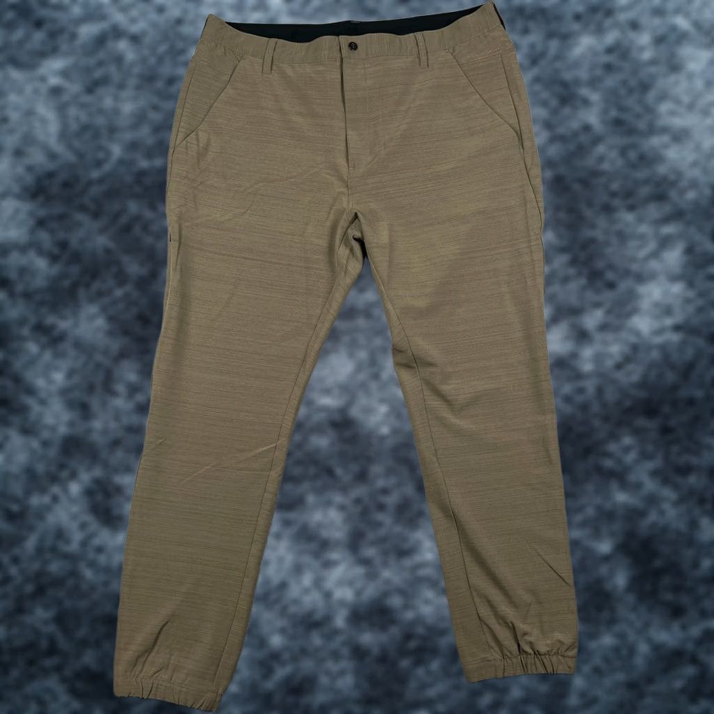 Vintage BYLT Kinetic Jogger Pants Beige 38x30 Mens Regular Tapered Stretch Active Tech Jogger Pants Size US 38 / EU 54 - 1 Thumbnail