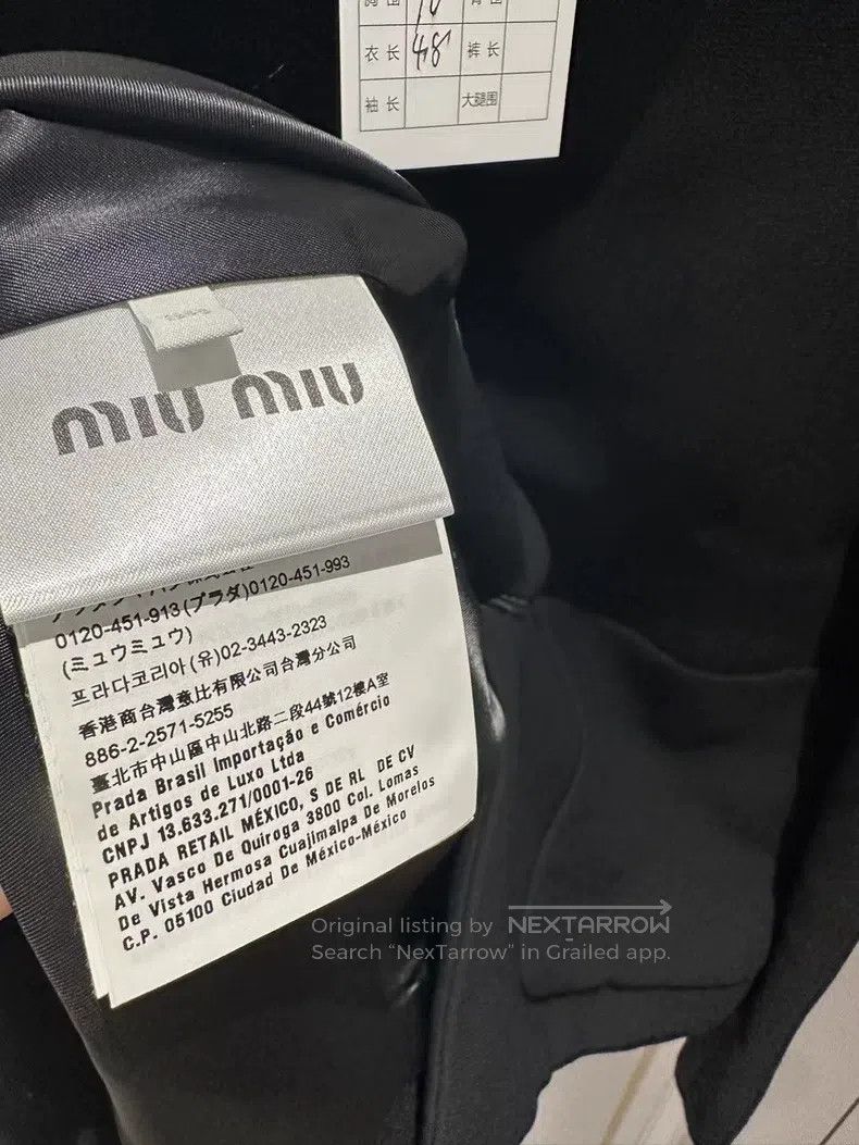 Miu Miu Miu Miu 38 Rhinestone pearl button coat Size M / US 6-8 / IT 42-44 - 6 Thumbnail