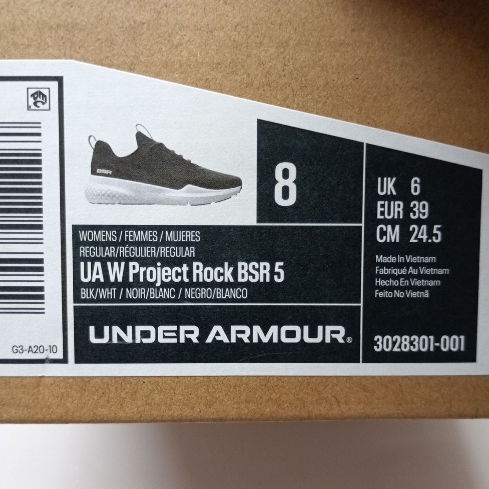 Under Armour Under Armour Project Rock BSR 5 Training Shoes Womens Size 8 Size US 8 / IT 38 - 9 Thumbnail