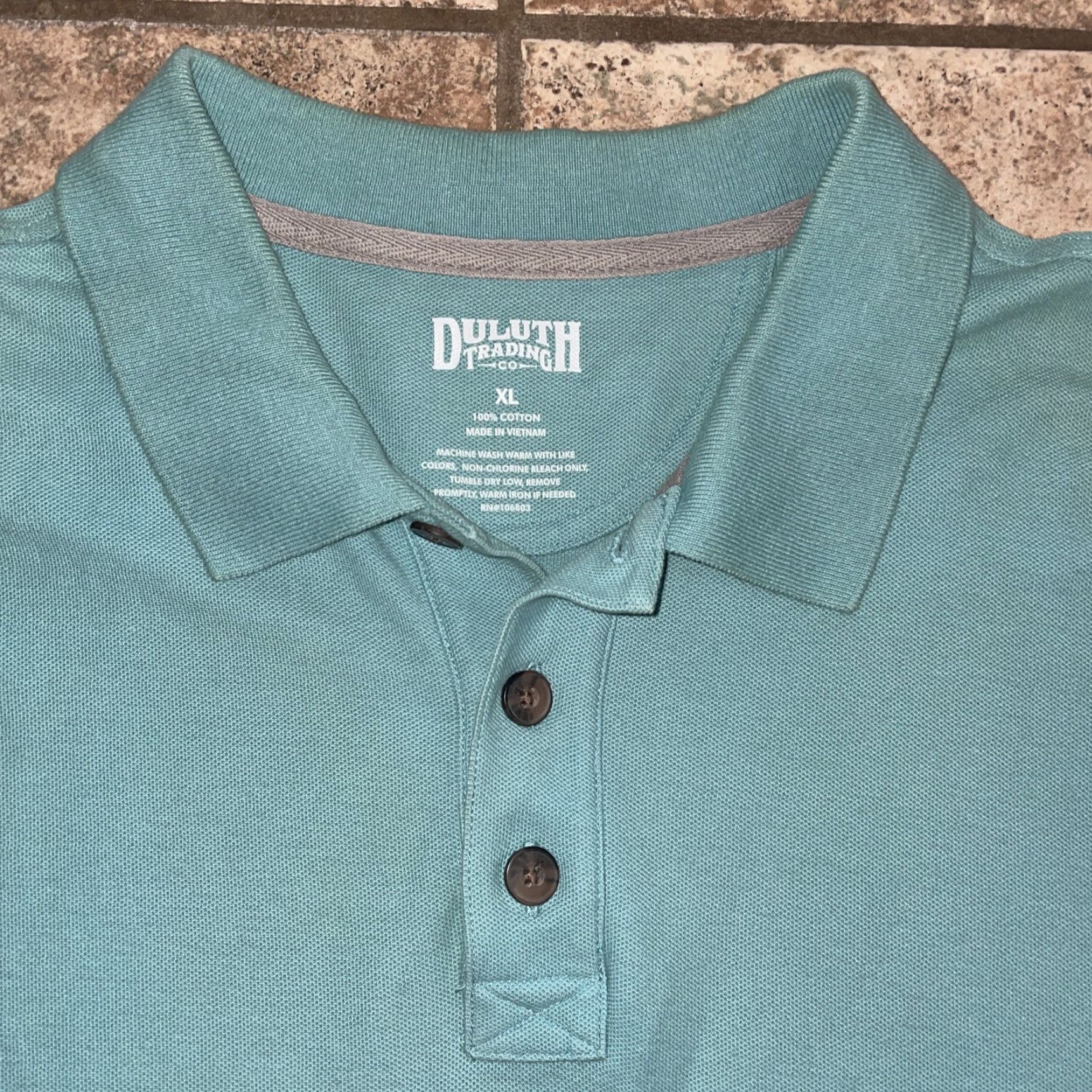 CO Duluth Polo Shirt Men XL Blue Regular Size Duluth Trading Co Mens XL Polo Blue Size US XL / EU 56 / 4 - 2 Thumbnail