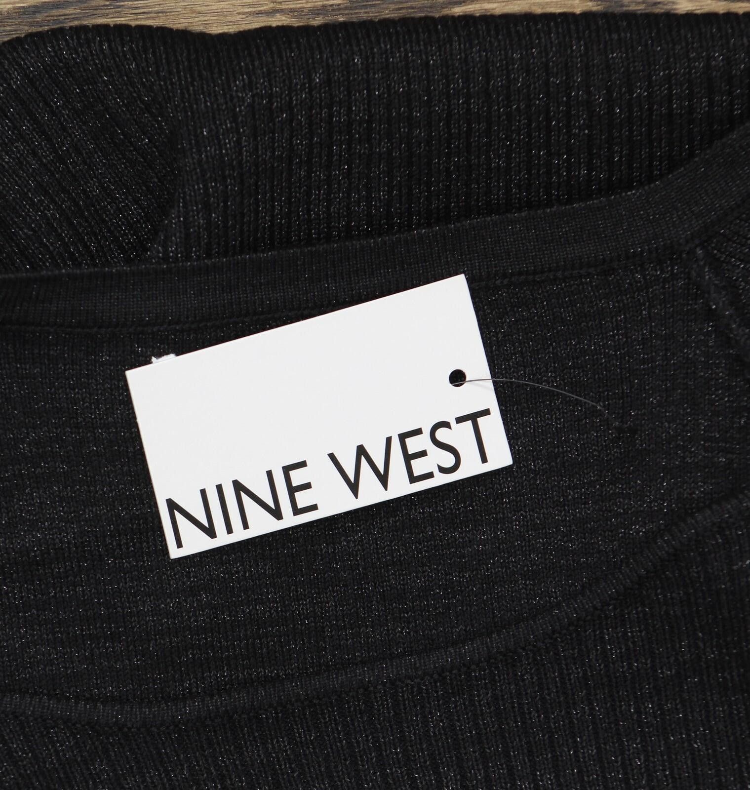 Nine West Nwt Nine West Squareneck Sweater Dress Ww14y307rs1 Black M Size M / US 6-8 / IT 42-44 - 3 Thumbnail