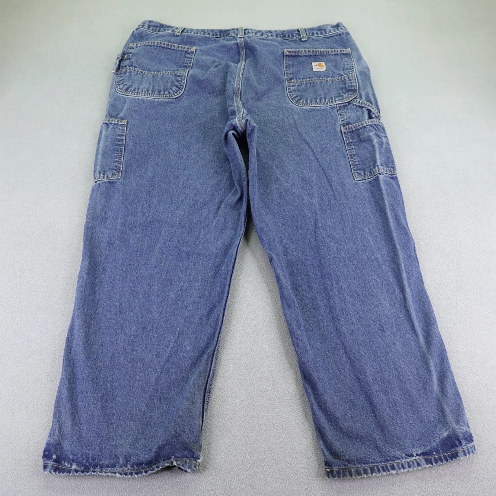Carhartt VINTAGE Carhartt Jeans Mens 44x28 Straight Flame-Resistant Denim Blue 90s Workwear Mens Size US 42 / EU 58 - 7 Thumbnail