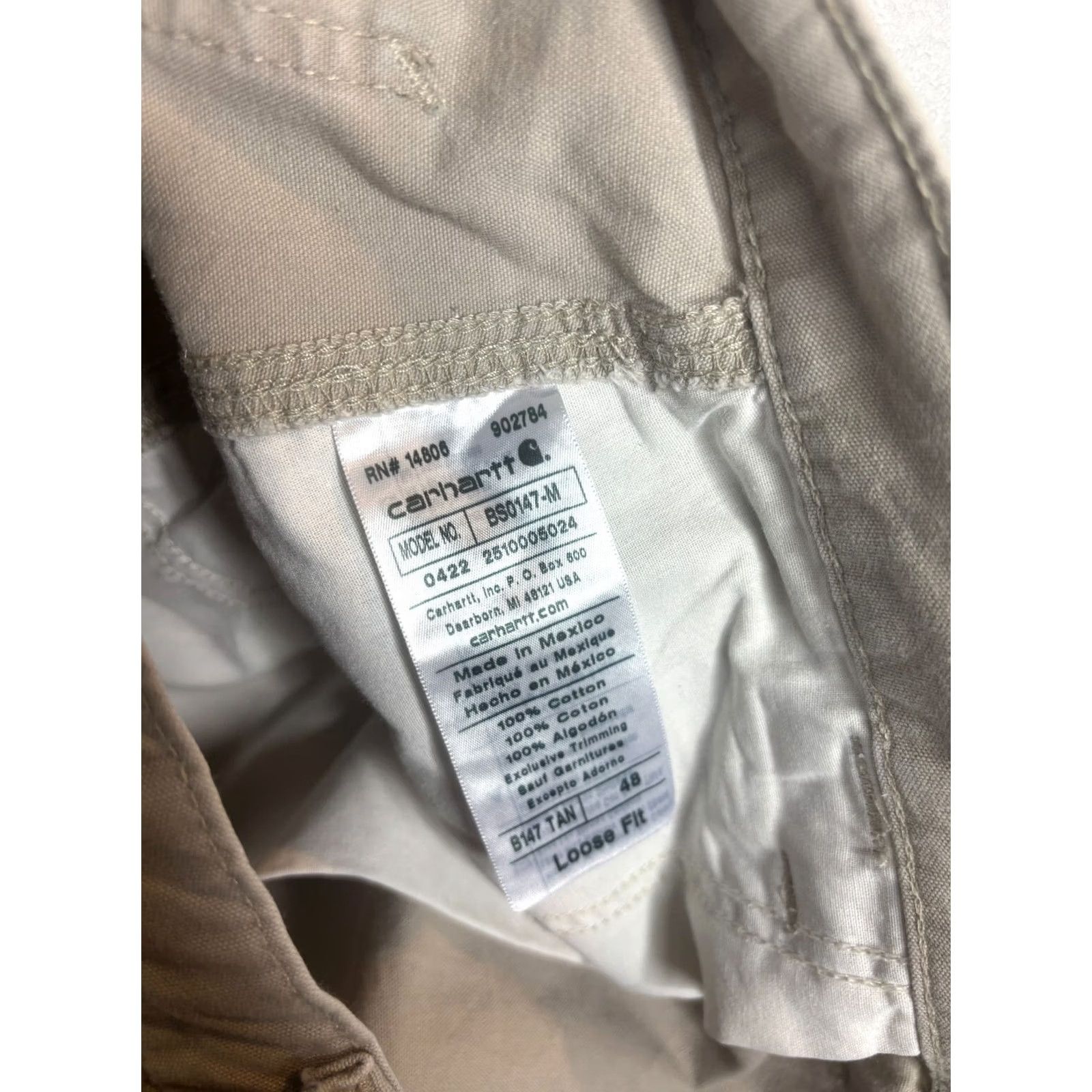 Carhartt Carhartt Shorts Mens 48 Carpenter B147 Tan Workwear 90s American Outdoor Size US 32 / EU 48 - 5 Thumbnail