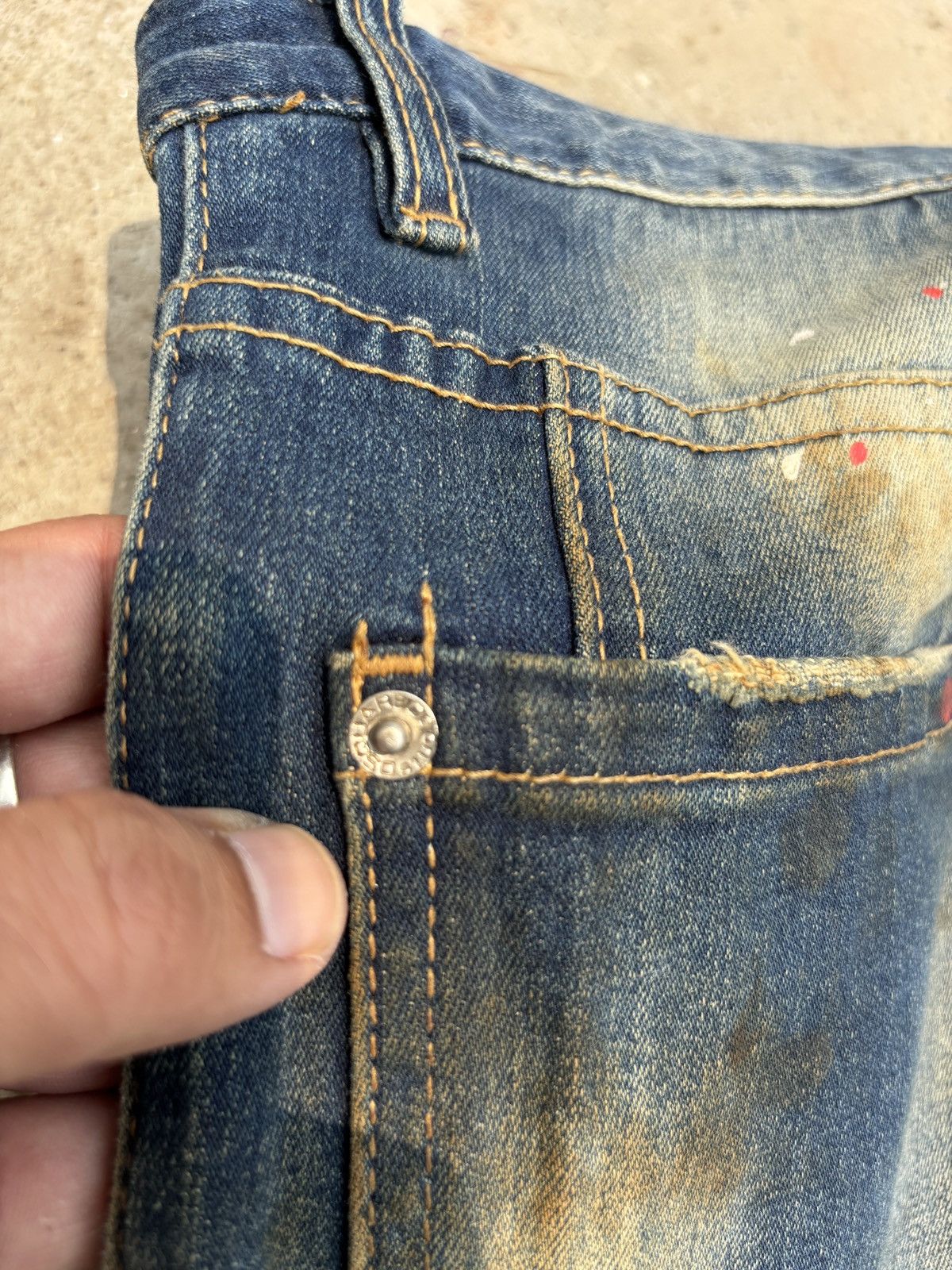 Dsquared2 Vintage DSQUARED2 Paint Splater slim jean Size US 32 / EU 48 - 25 Thumbnail