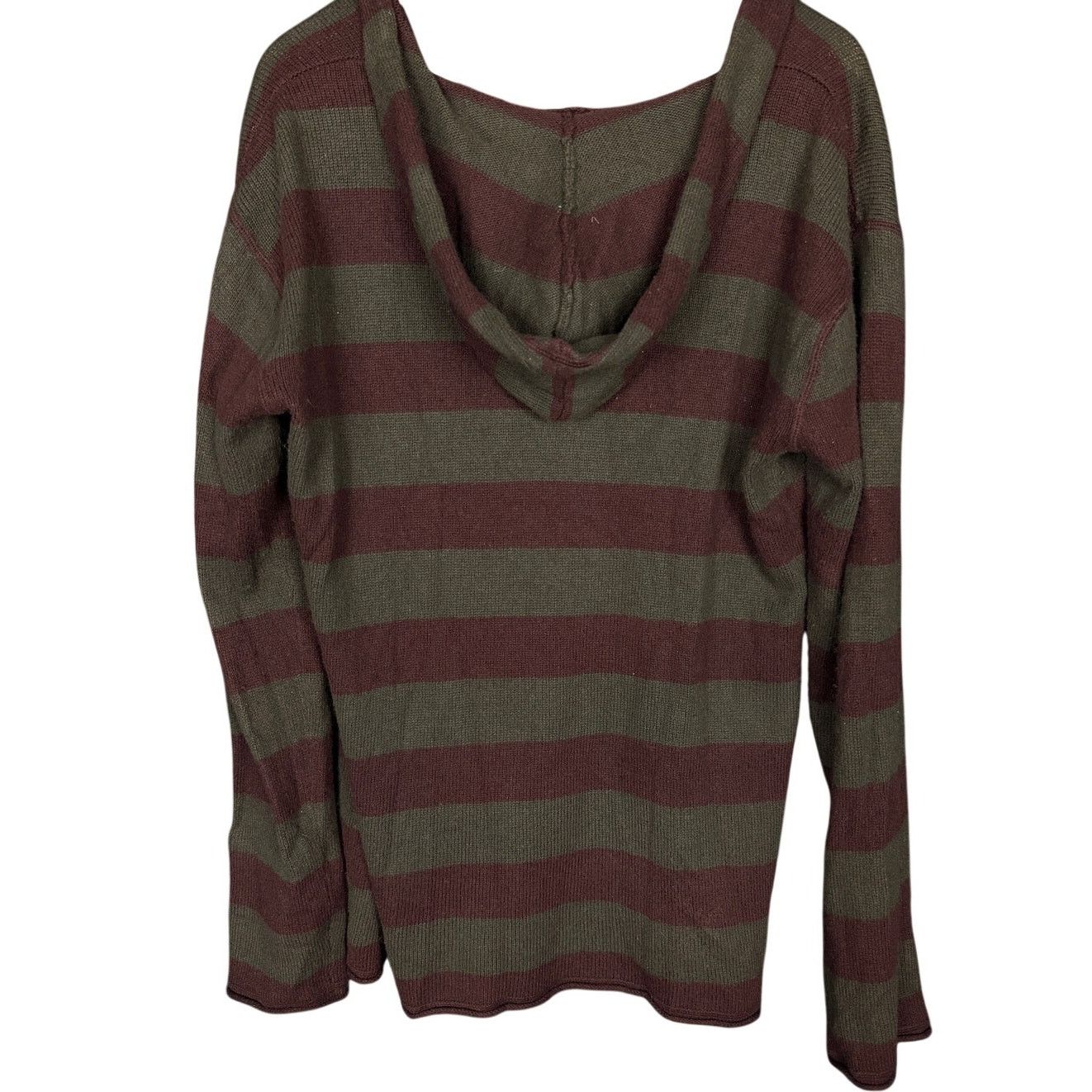 Polo Ralph Lauren Vtg Y2K Polo Ralph Lauren Striped V-Neck Hooded Sweater M Size M / US 6-8 / IT 42-44 - 8 Thumbnail