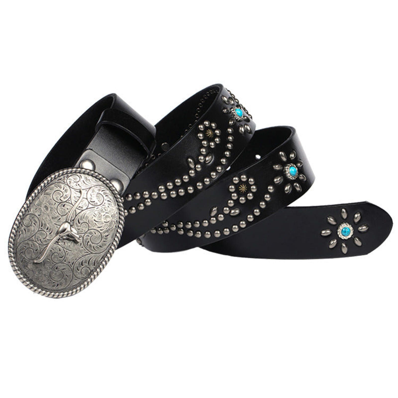 Faux Turquoise Decoration Retro Belt