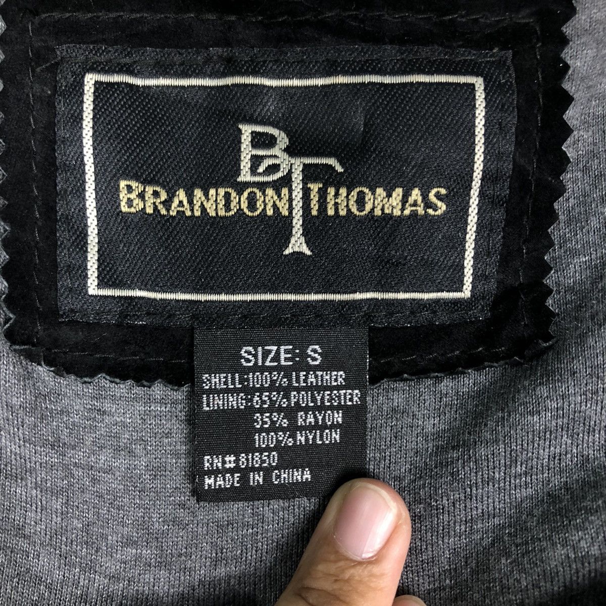 Japanese Brand 📌Vintage Bomber Jacket Genuine Leather Brandon Thomas Size US S / EU 44-46 / 1 - 21 Thumbnail