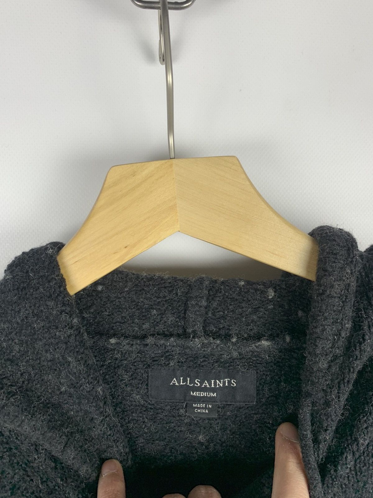 Allsaints Allsaints Ramskull Designer Hoodie Luxury Tolnar Hoody Size US M / EU 48-50 / 2 - 6 Thumbnail