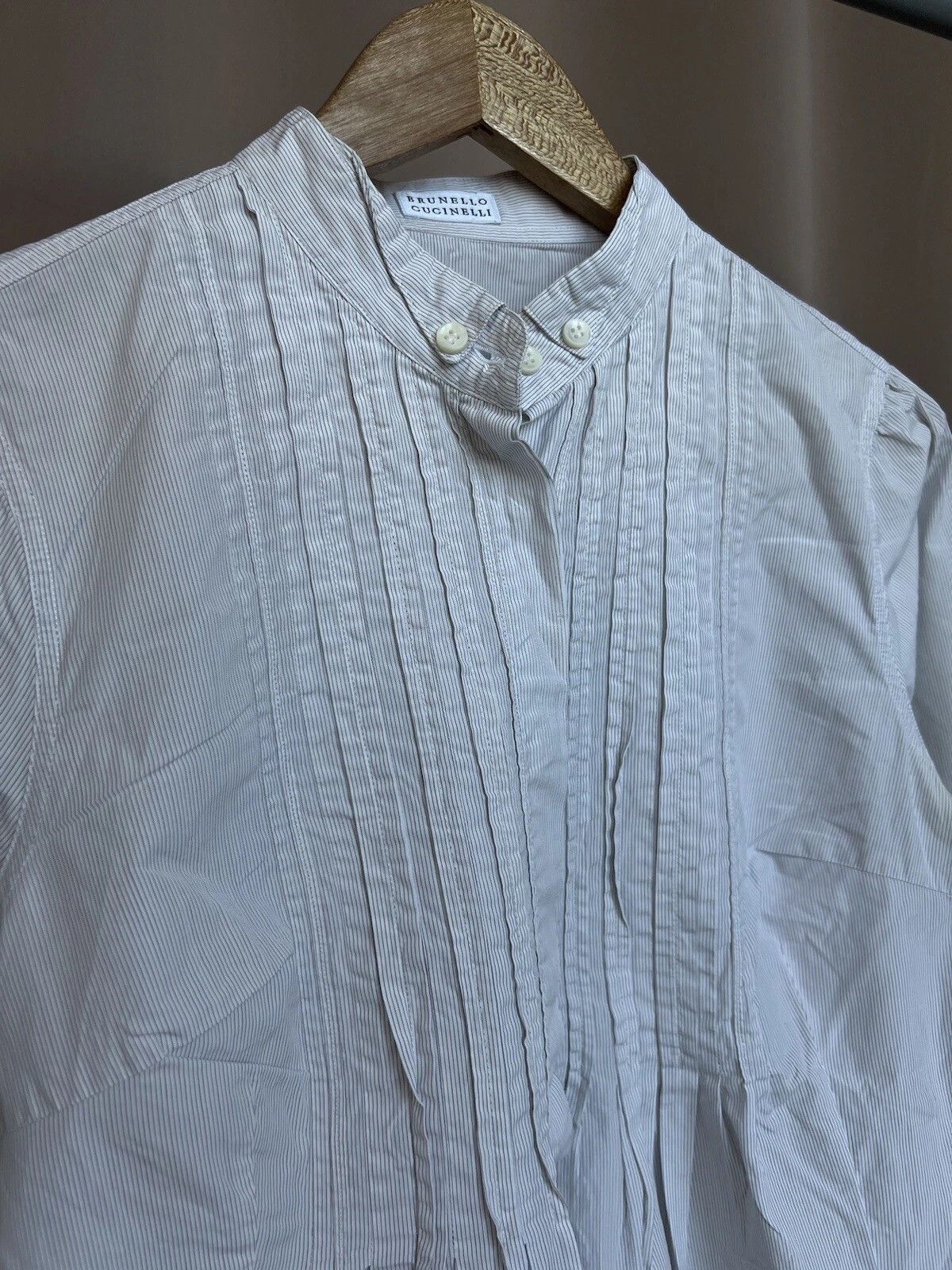 Brunello Cucinelli Brunello Cucinelli Button Up Shirt Womens Size XL/L Size L / US 10 / IT 46 - 7 Thumbnail
