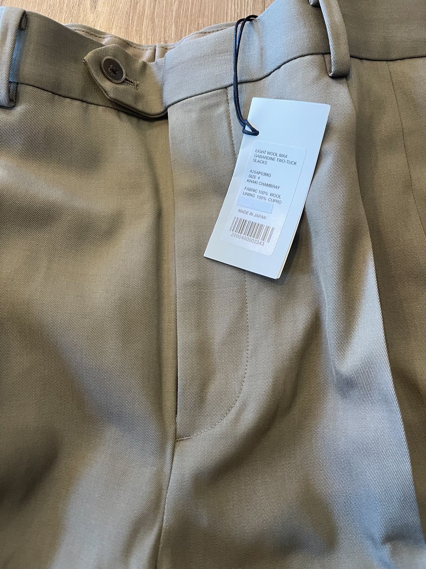 Auralee AURALEE Light Wool Max Gabardine Trousers Size US 26 / EU 42 - 5 Thumbnail
