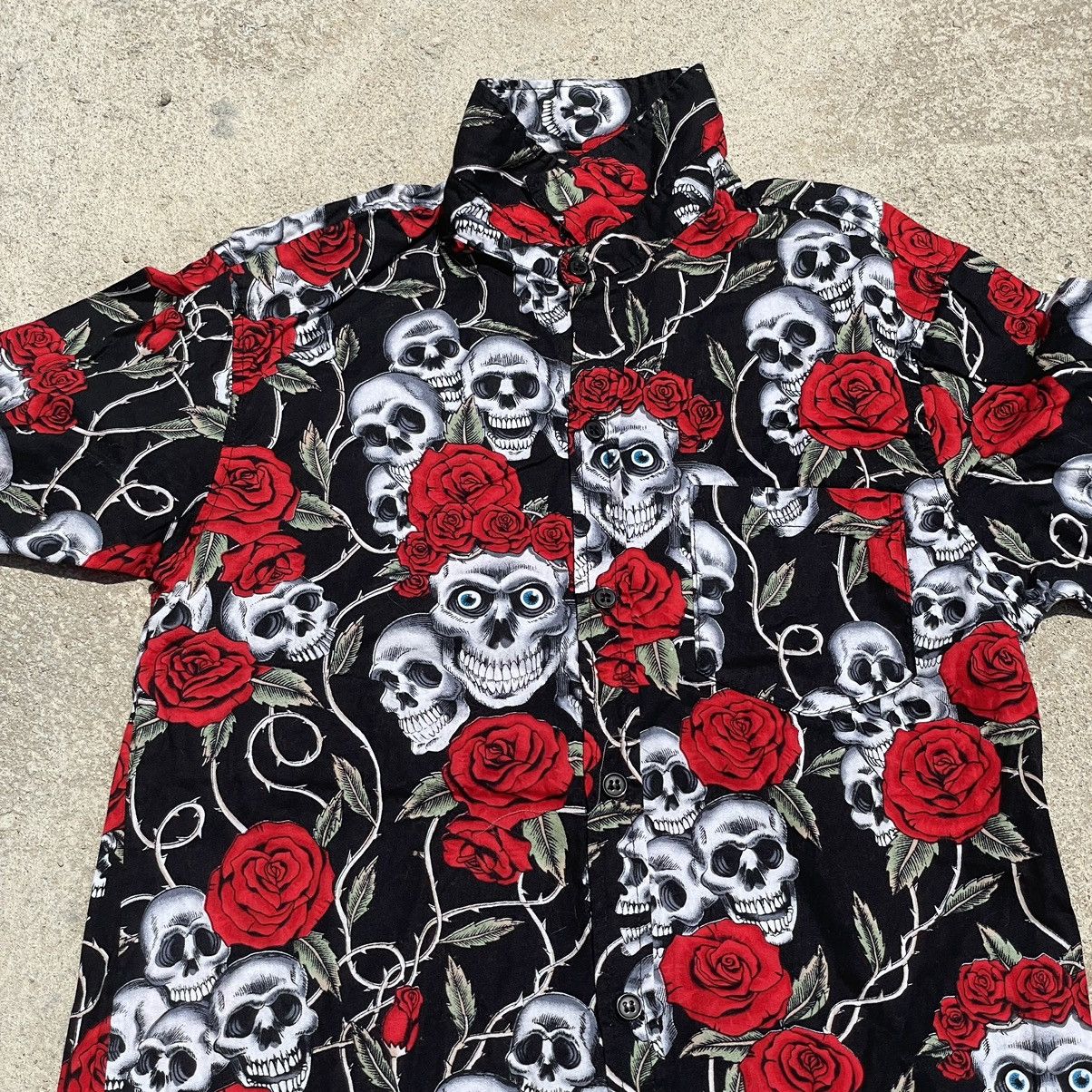 If Six Was Nine SKULL BUTTON UP SHIRT Size US S / EU 44-46 / 1 - 2 Thumbnail