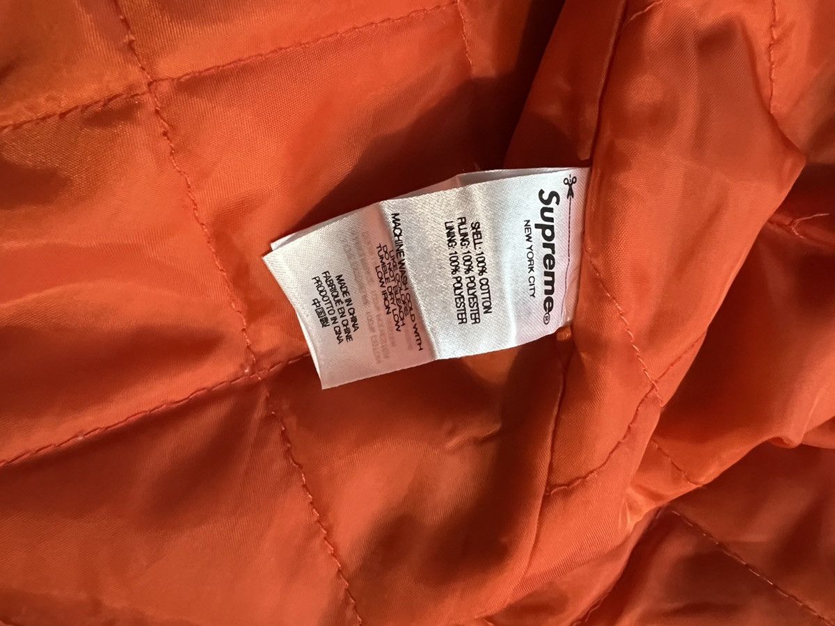 Supreme Supreme Quilted Lined Flannel Orange Large Size US L / EU 52-54 / 3 - 6 Thumbnail