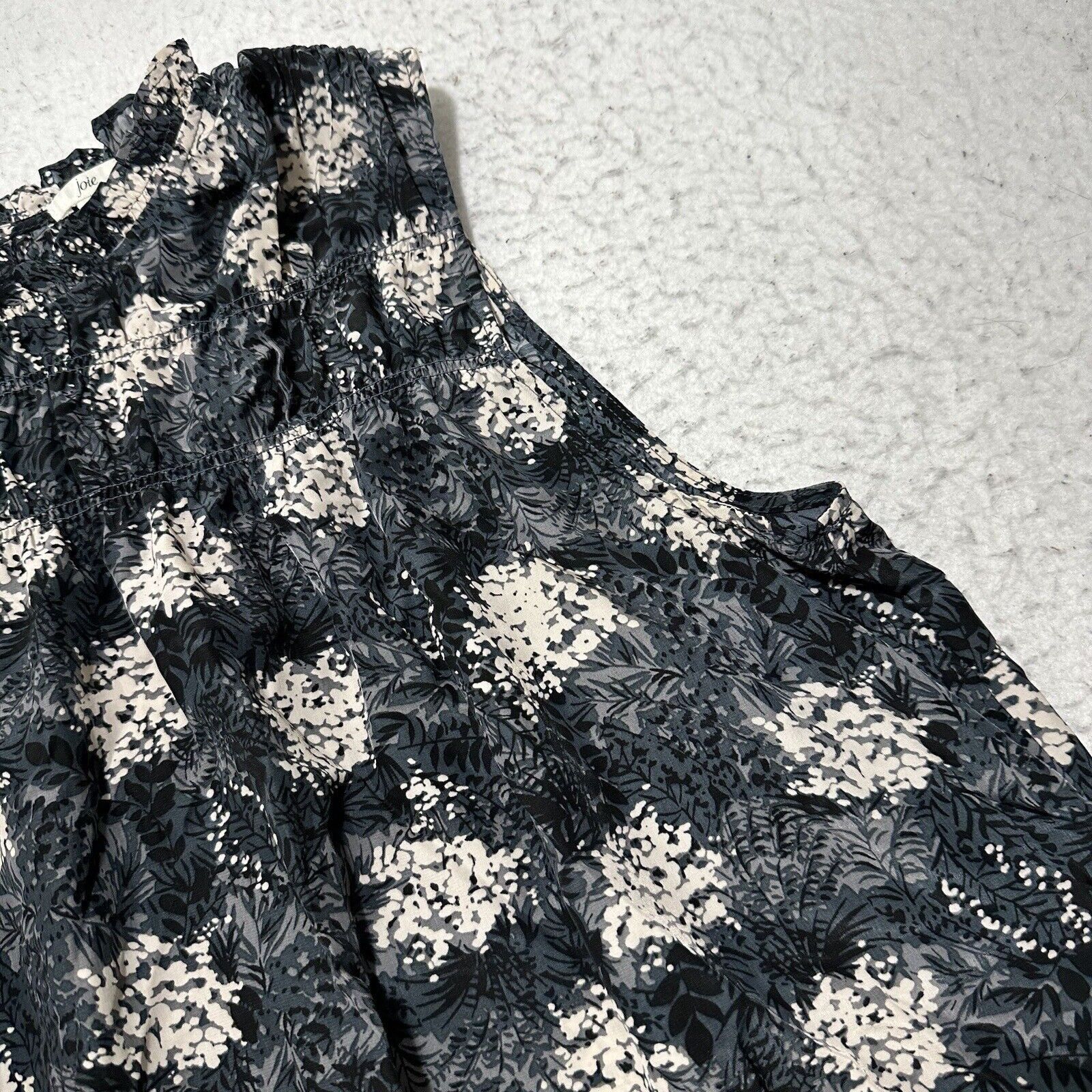 Joie Joie XL Lightweight Tank Top Floral Pullover Blouse Gray Size XL / US 12-14 / IT 48-50 - 4 Thumbnail