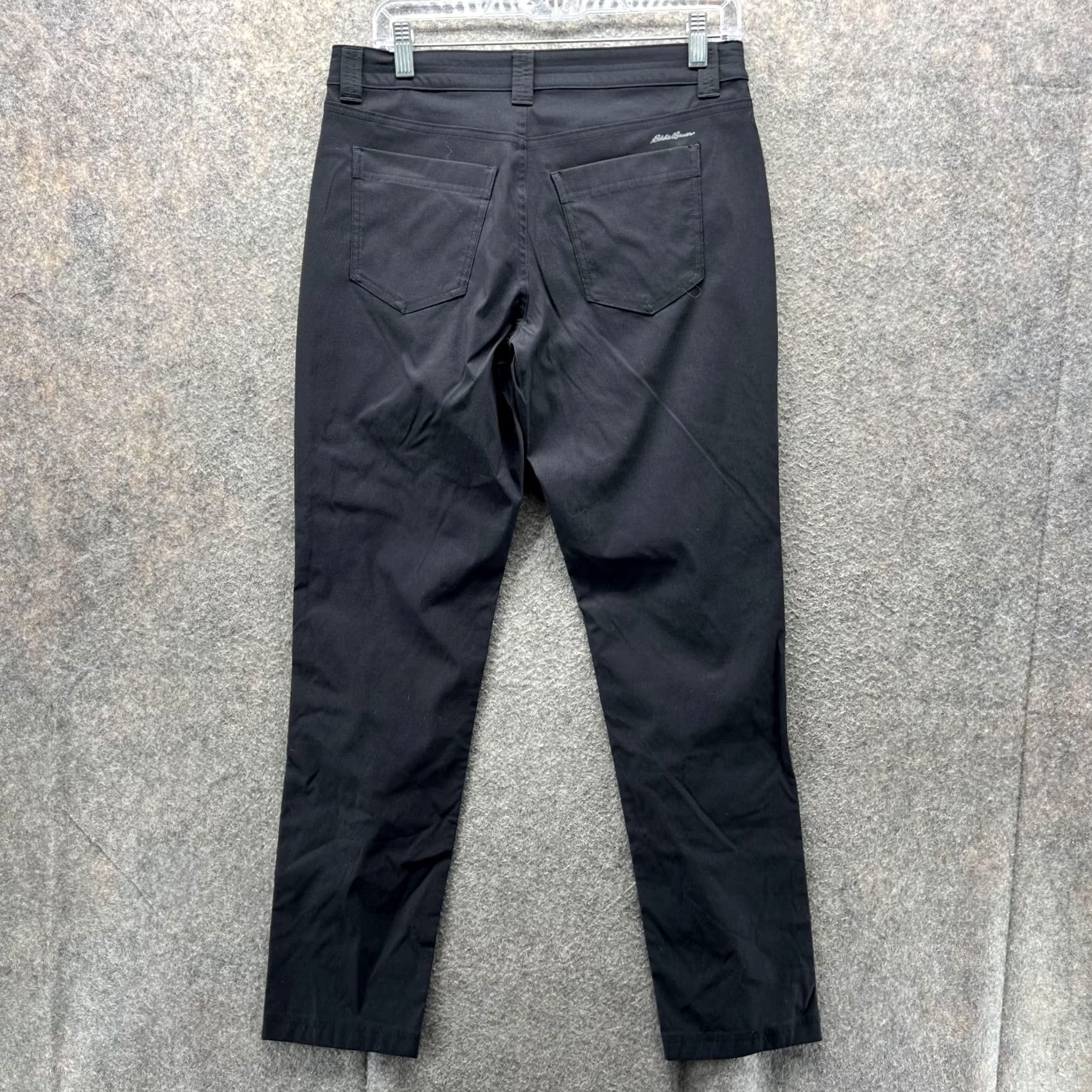 Eddie Bauer Eddie Bauer Pants Women 6 Black Chino Flat Front Nylon Casual Spandex Size 28" / US 6 / IT 42 - 6 Thumbnail