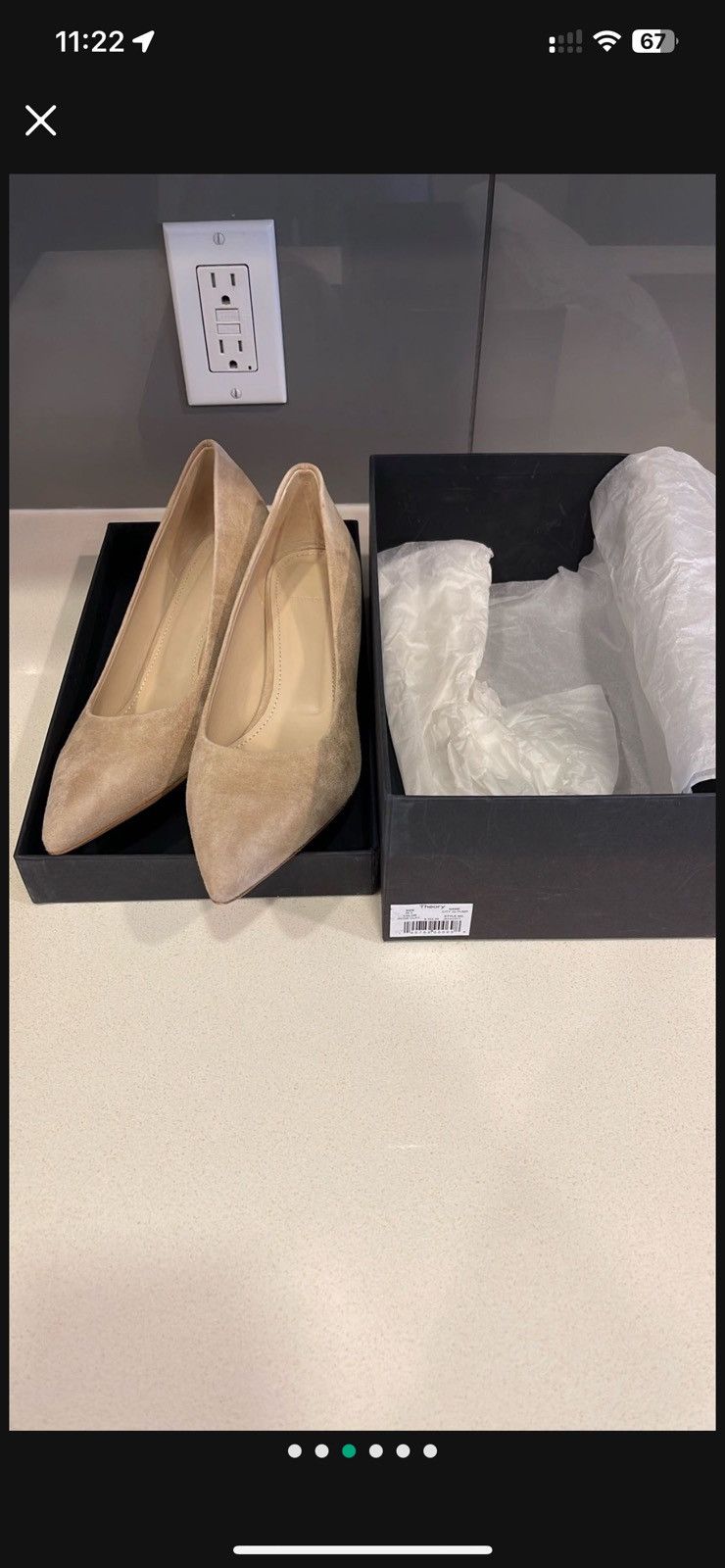 Theory Theory City 55 Pump in Suede Size US 7.5 / IT 37.5 - 3 Thumbnail