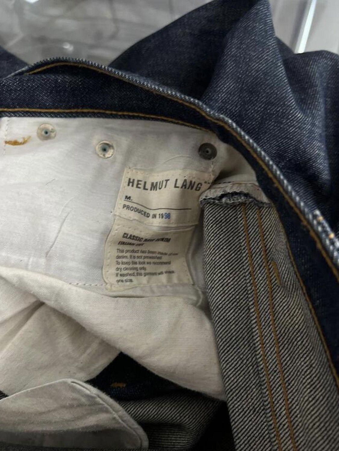 Helmut Lang Helmut Lang archive classic raw denim (AD 1998) Size US 28 / EU 44 - 9 Thumbnail