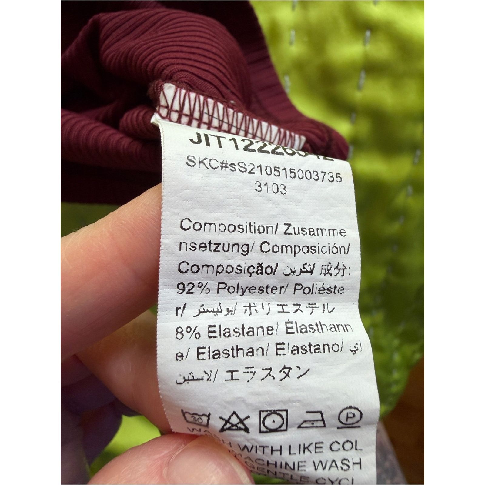 Shein SHEIN Maroon Ribbed Crop Tank Top Size Small EUC Size S / US 4 / IT 40 - 5 Thumbnail