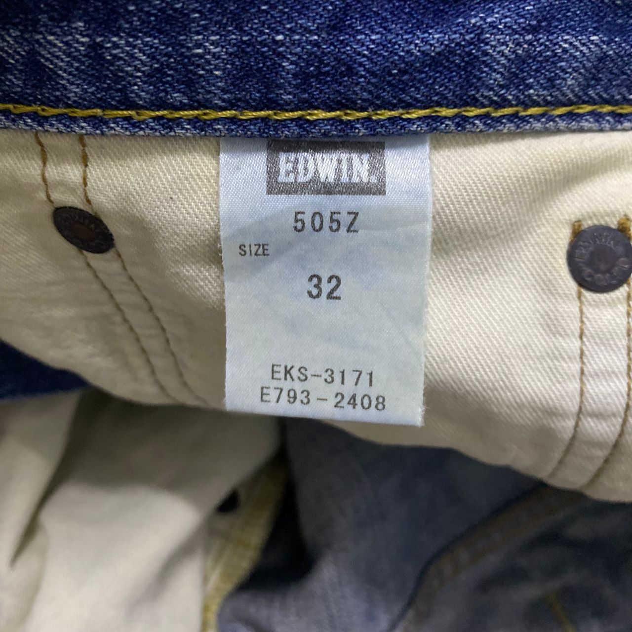 Edwin 💥Best Offer💥Vintage Edwin 503 Buckle Back Selvedge Denim Size US 35 - 14 Thumbnail