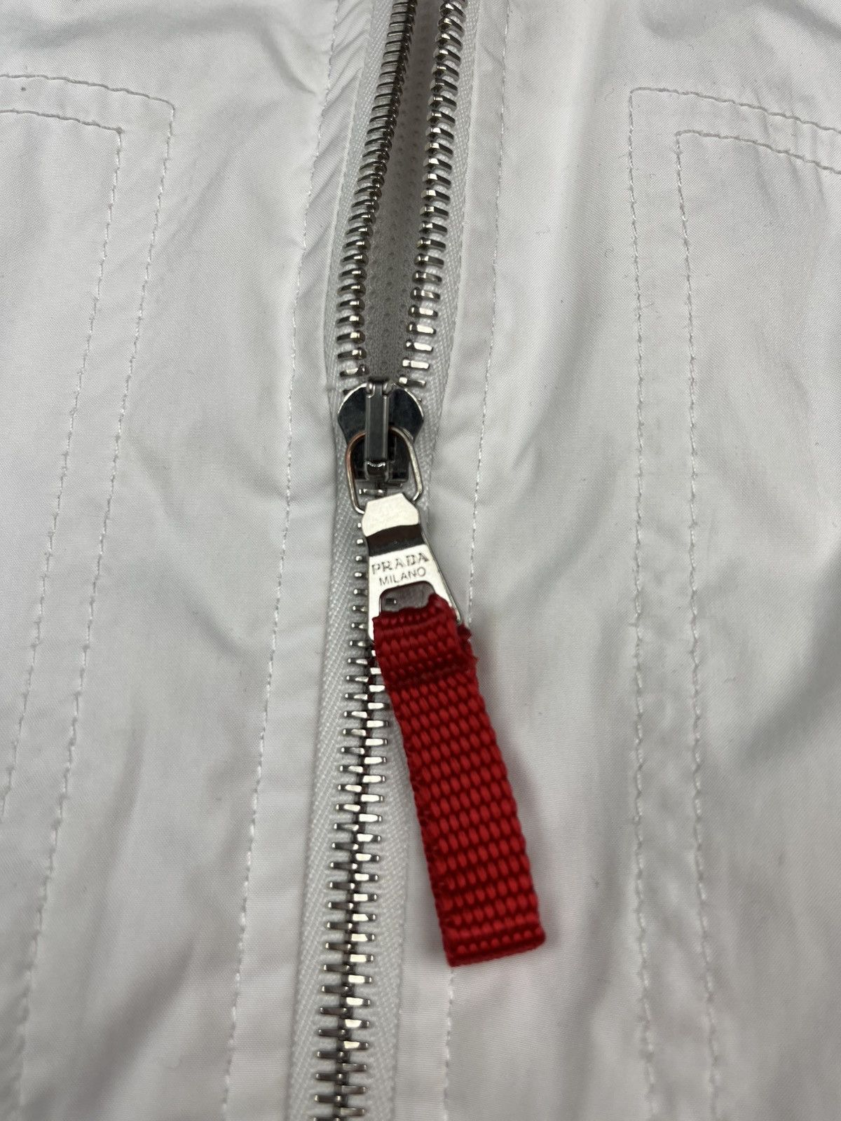 Prada Prada Nylon Jacket – White – Size Large Art. SGV862 Size US L / EU 52-54 / 3 - 7 Thumbnail