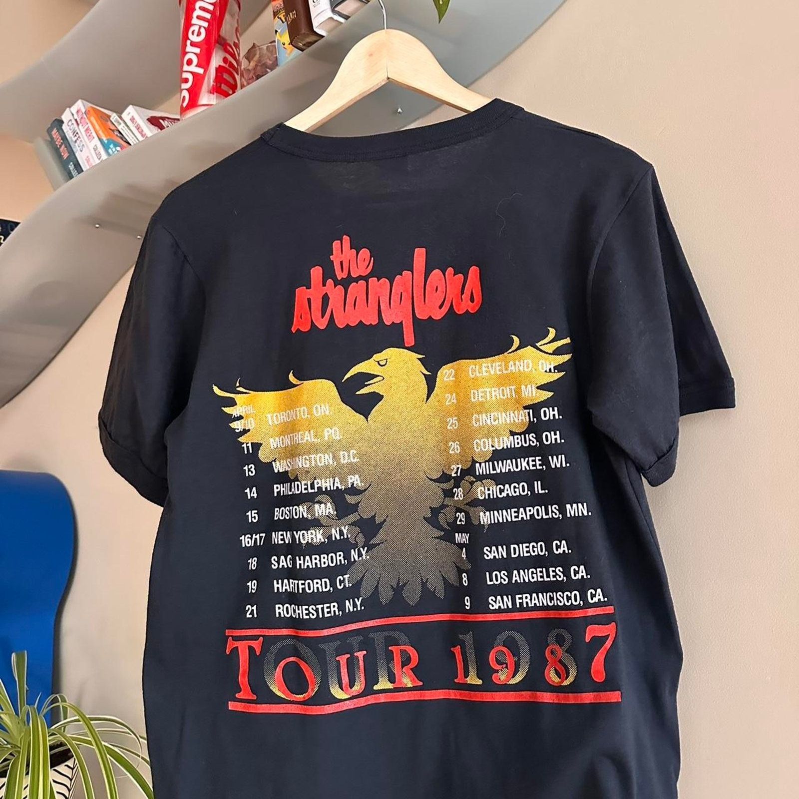 Band Tees × Vintage Vintage 1987 The Stranglers Band Shirt Size US L / EU 52-54 / 3 - 7 Thumbnail