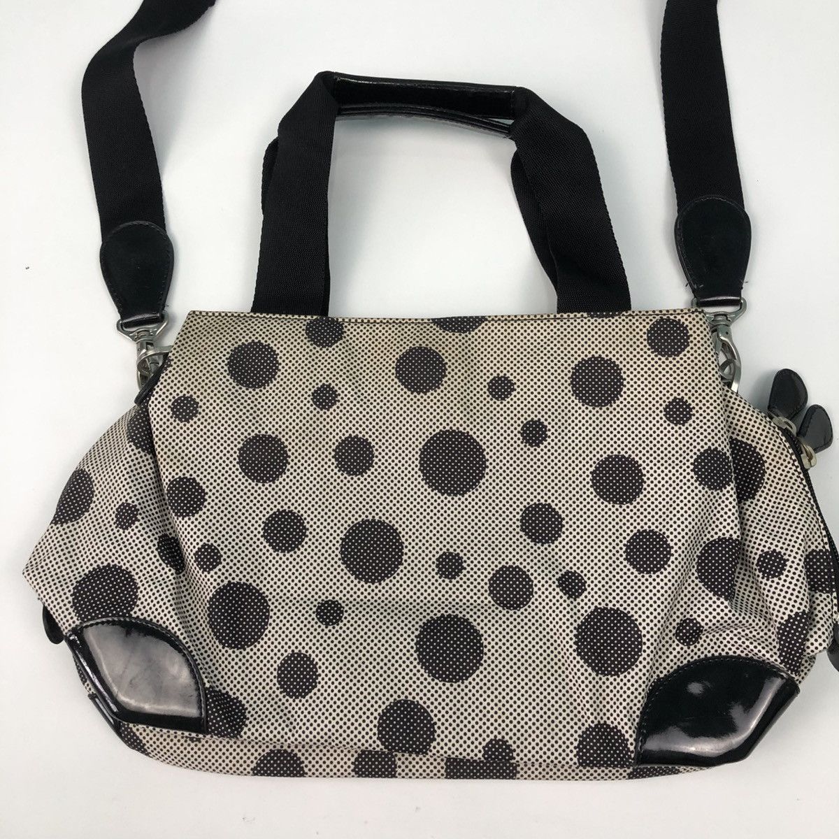 agnes b. AGNES B. POLKADOT TWO WAY HANDBAG CROSSBODY Size ONE SIZE - 2 Thumbnail